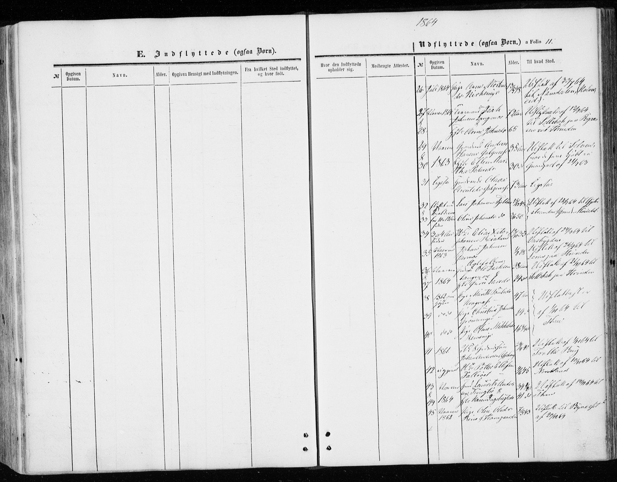 Ministerialprotokoller, klokkerbøker og fødselsregistre - Sør-Trøndelag, SAT/A-1456/646/L0612: Ministerialbok nr. 646A10, 1858-1869, s. 11