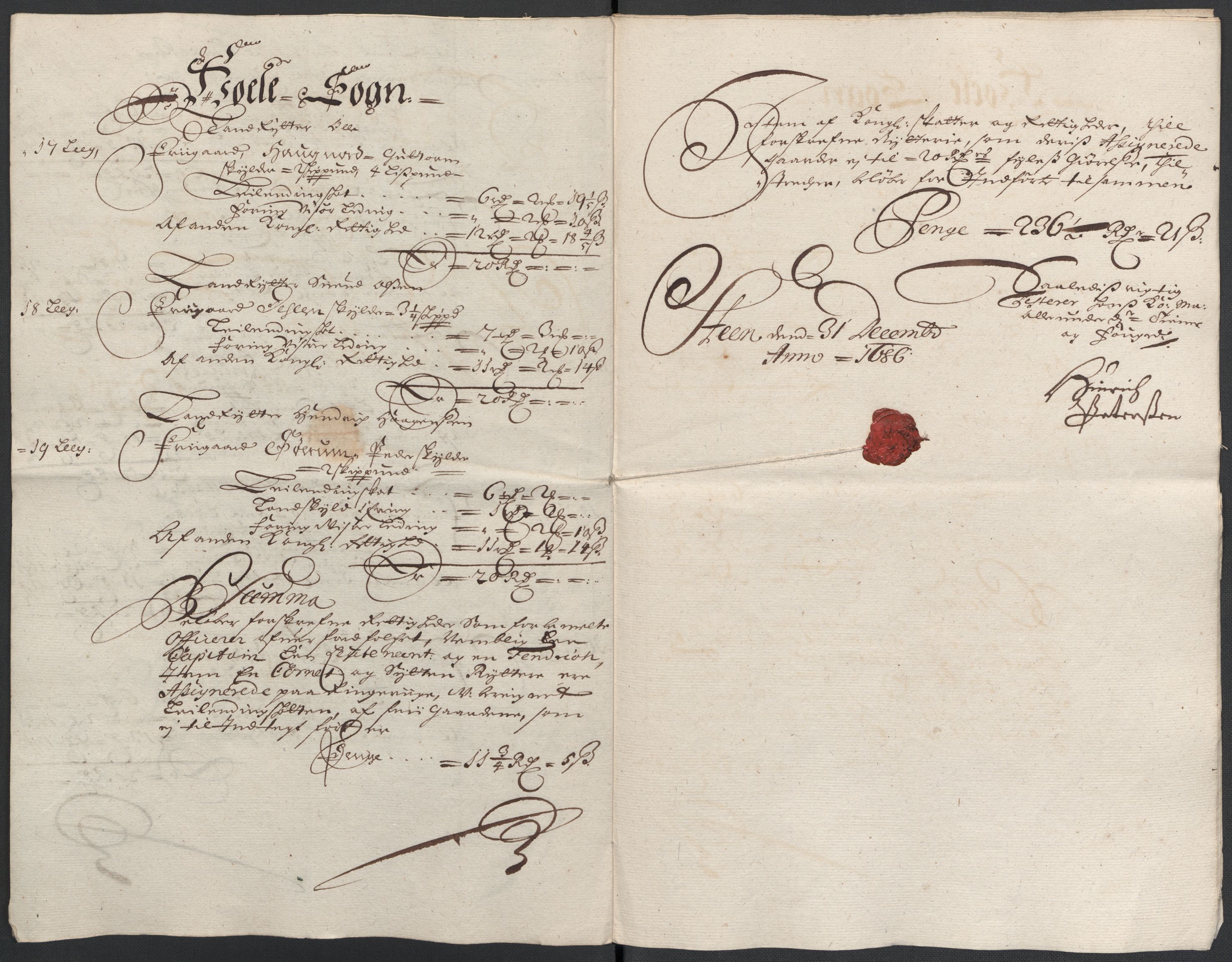 Rentekammeret inntil 1814, Reviderte regnskaper, Fogderegnskap, AV/RA-EA-4092/R21/L1446: Fogderegnskap Ringerike og Hallingdal, 1683-1686, s. 523