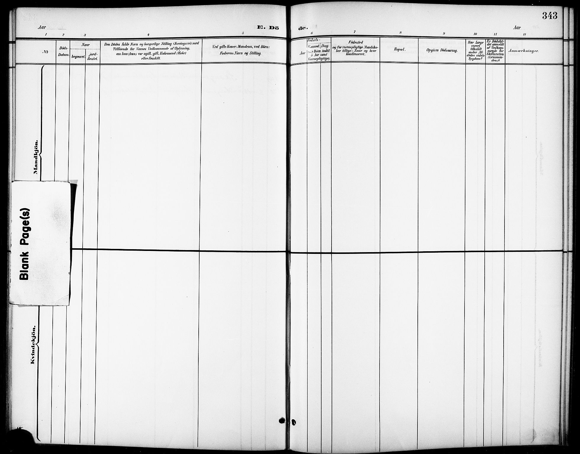 Ministerialprotokoller, klokkerbøker og fødselsregistre - Sør-Trøndelag, SAT/A-1456/668/L0819: Klokkerbok nr. 668C08, 1899-1912, s. 343