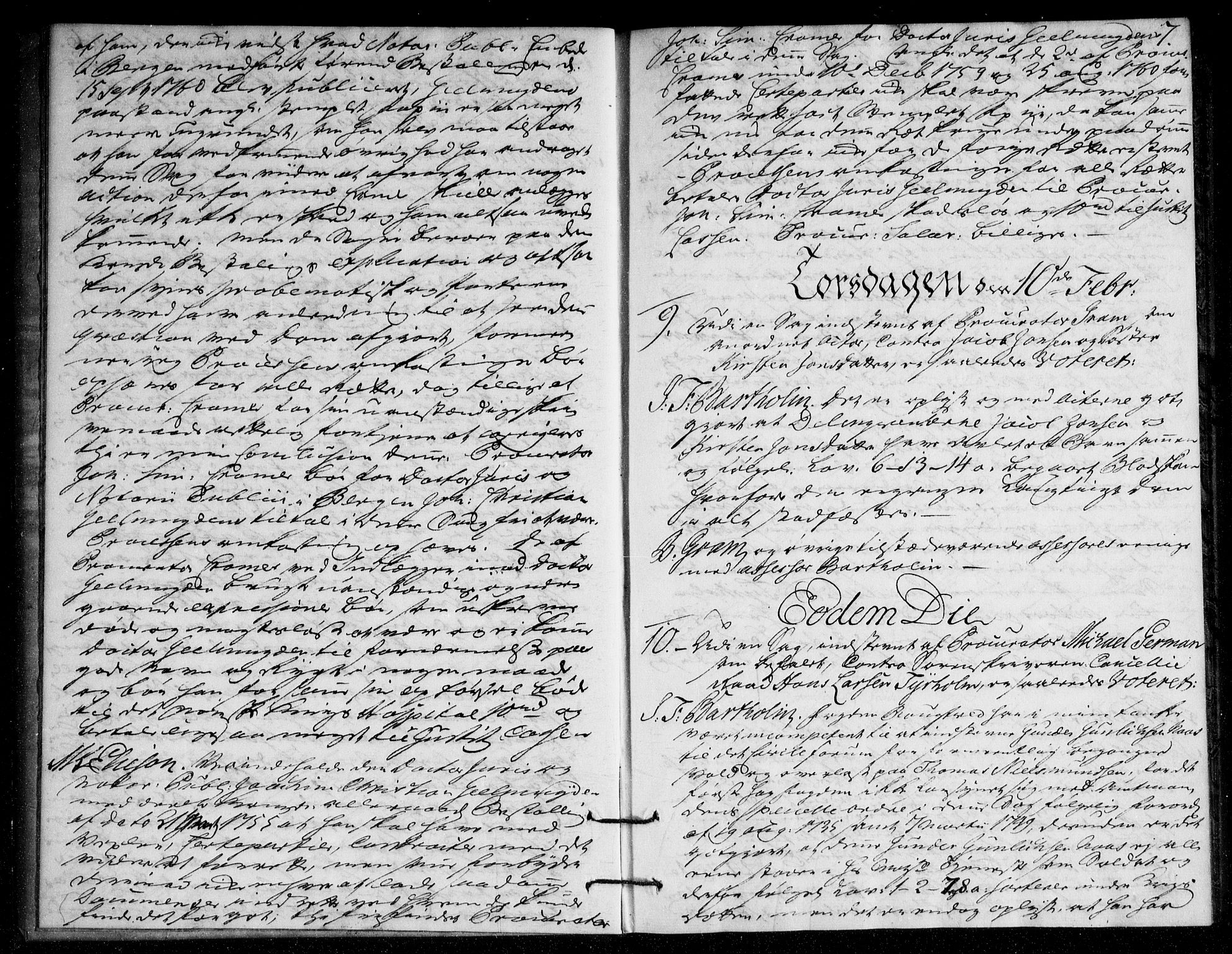 Overhoffretten 1667-1797, AV/RA-EA-2884/Ac/L0200: Voteringsprotokoll, 1763, s. 6b-7a