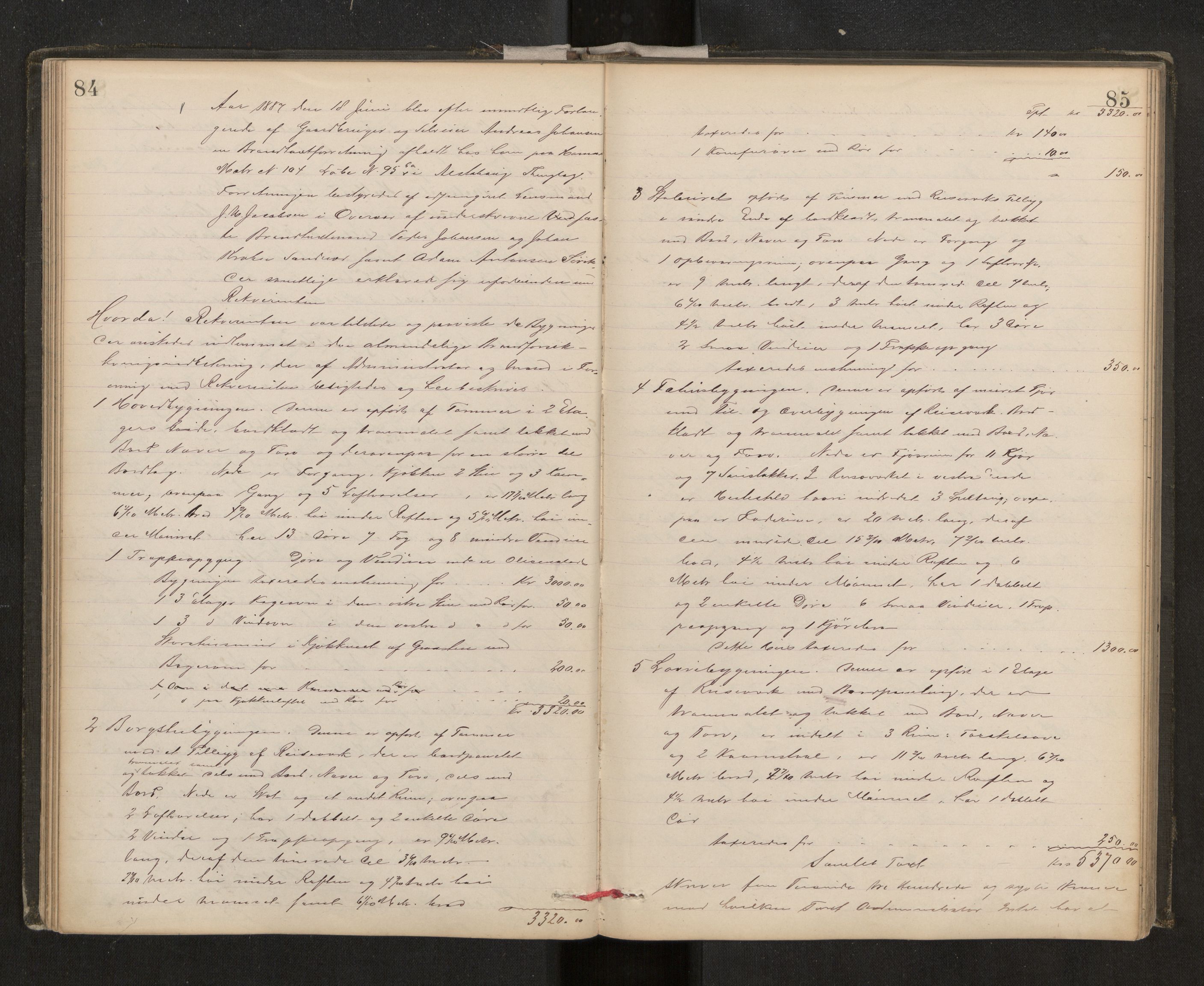 Norges Brannkasse Alstahaug, AV/SAT-A-5568, 1885-1905, s. 84-85