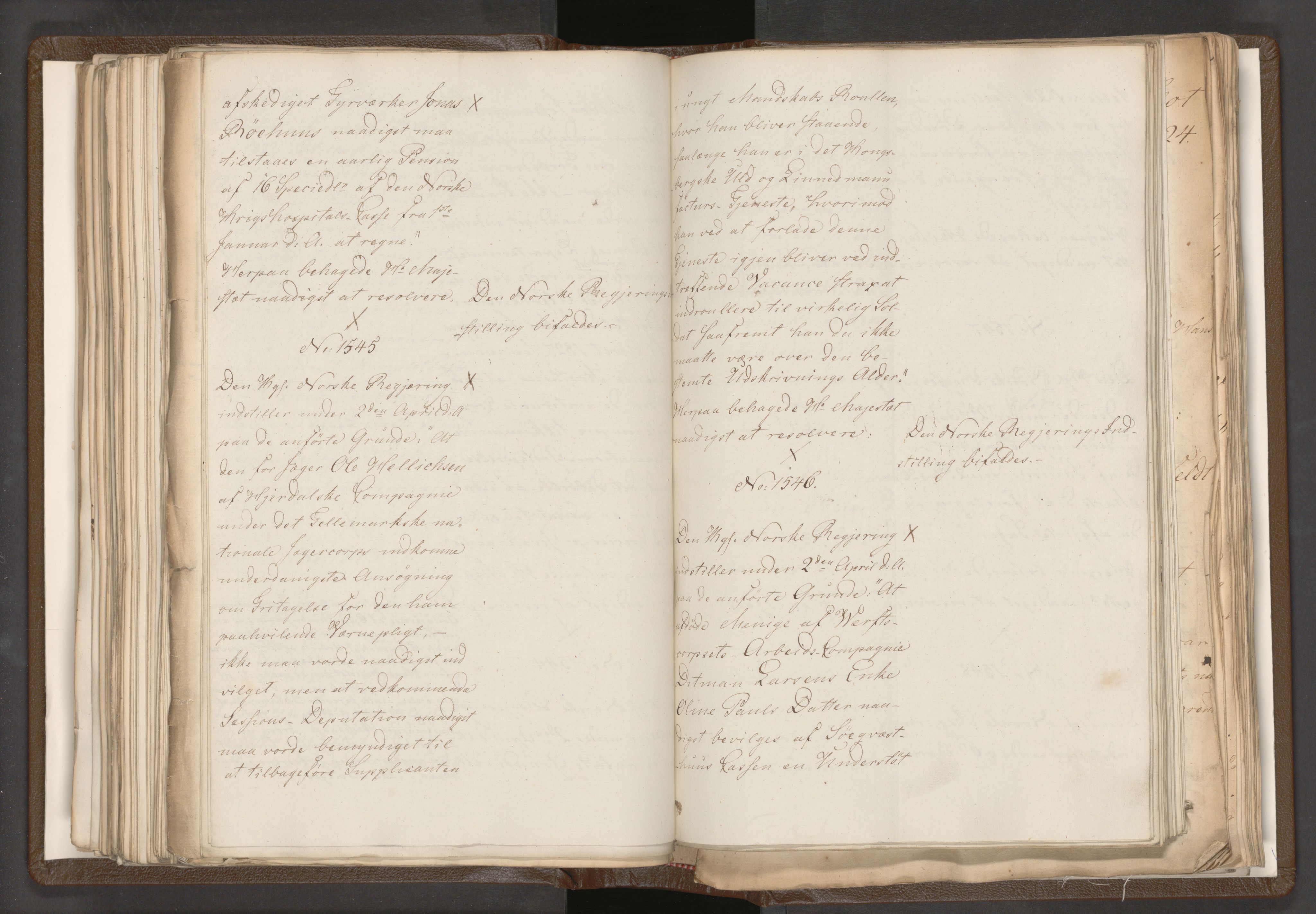 Statsrådssekretariatet, AV/RA-S-1001/A/Ab/L0018: Kgl. res. nr. 1112-1753, 1. halvår, 1824