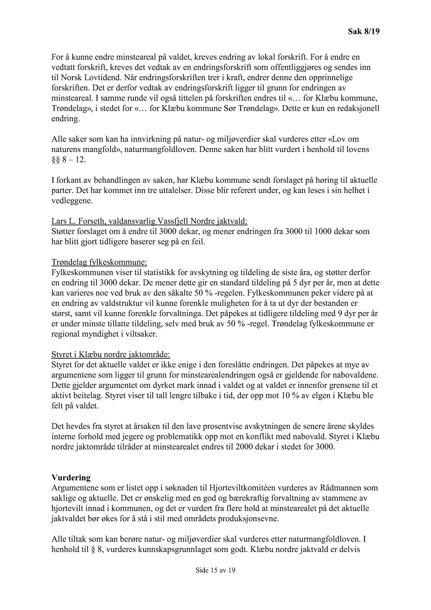 Klæbu Kommune, TRKO/KK/06-UM/L006: Utvalg for miljø - Møtedokumenter 2019, 2019, s. 35