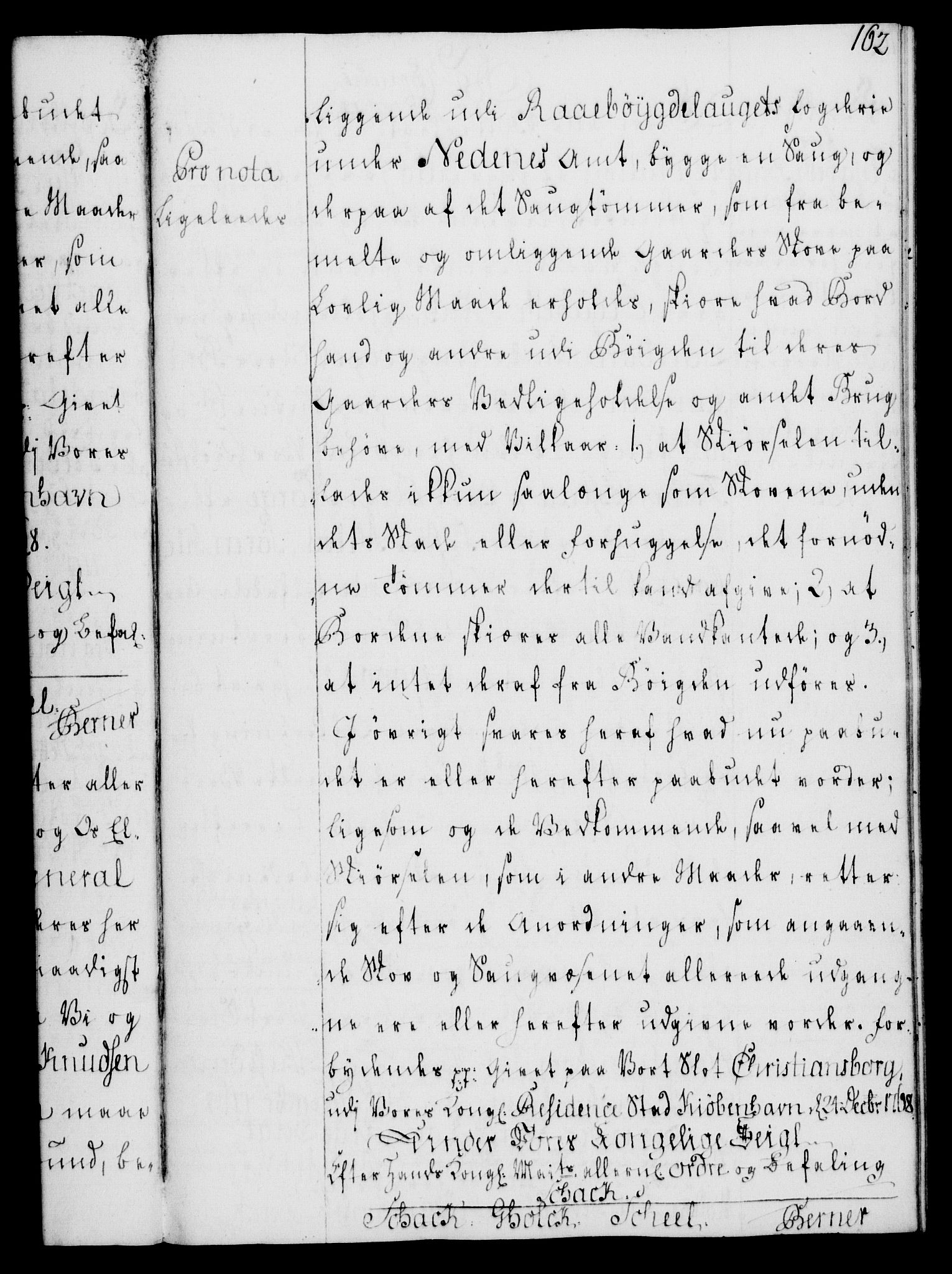 Rentekammeret, Kammerkanselliet, RA/EA-3111/G/Gg/Gga/L0008: Norsk ekspedisjonsprotokoll med register (merket RK 53.8), 1768-1771, s. 162