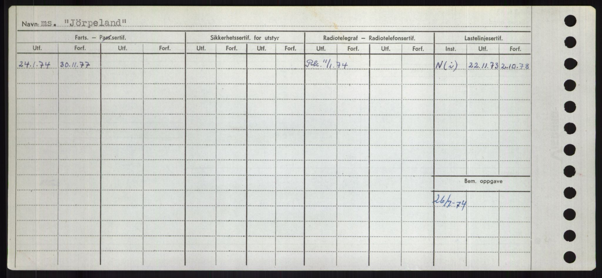 Sjøfartsdirektoratet med forløpere, Skipsmålingen, RA/S-1627/H/Hd/L0019: Fartøy, J, s. 688