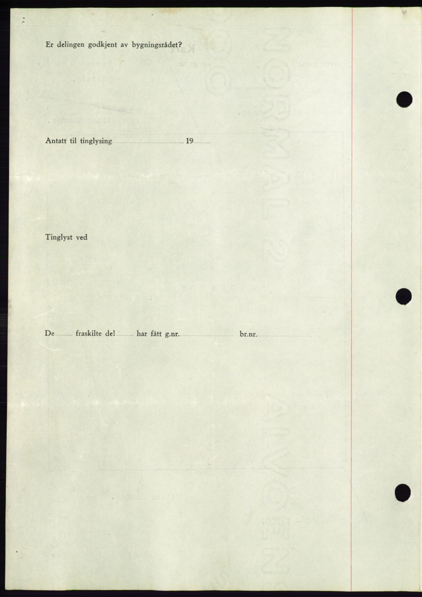 Søre Sunnmøre sorenskriveri, AV/SAT-A-4122/1/2/2C/L0071: Pantebok nr. 65, 1941-1941, Dagboknr: 907/1941