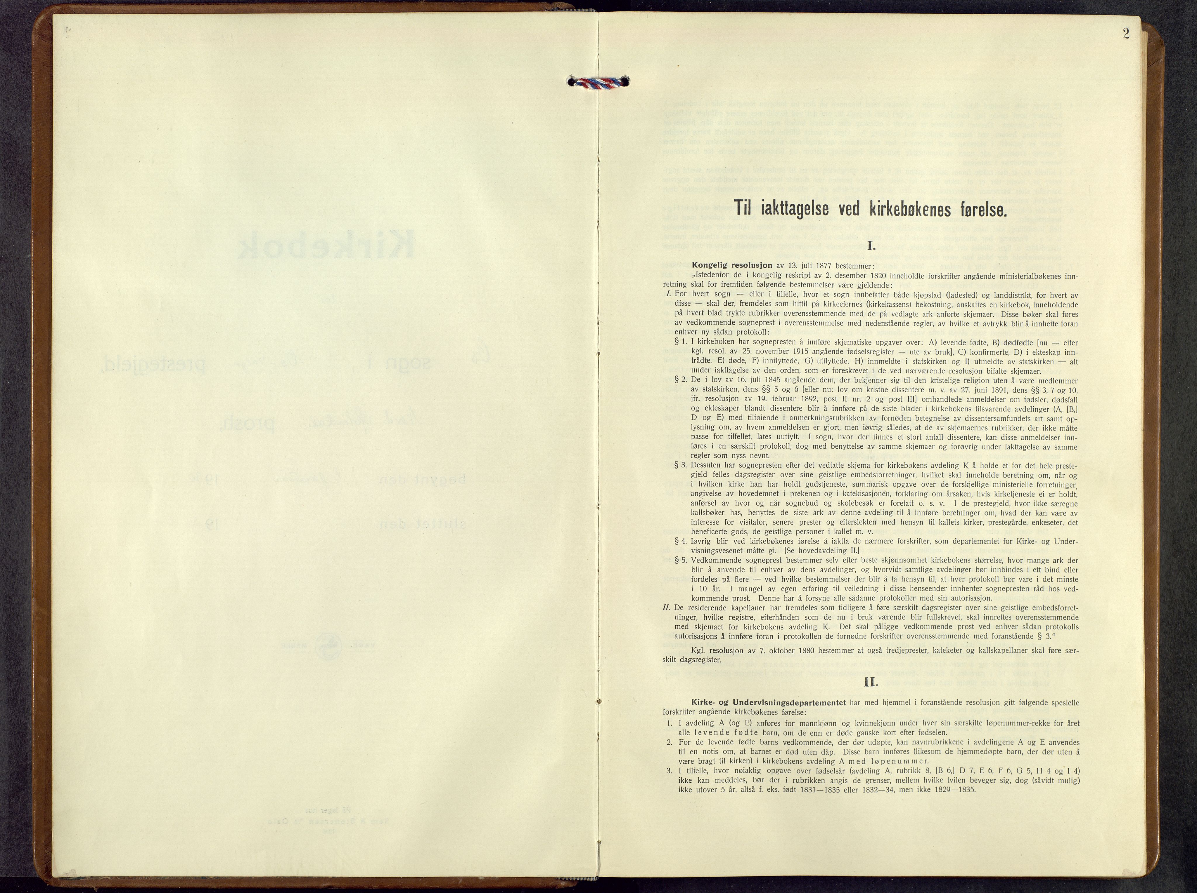 Tolga prestekontor, AV/SAH-PREST-062/L/L0019: Klokkerbok nr. 19, 1936-1958, s. 2