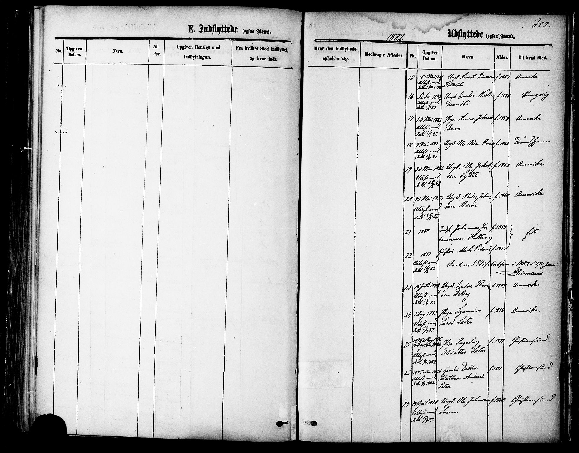 Ministerialprotokoller, klokkerbøker og fødselsregistre - Møre og Romsdal, SAT/A-1454/595/L1046: Ministerialbok nr. 595A08, 1874-1884, s. 312
