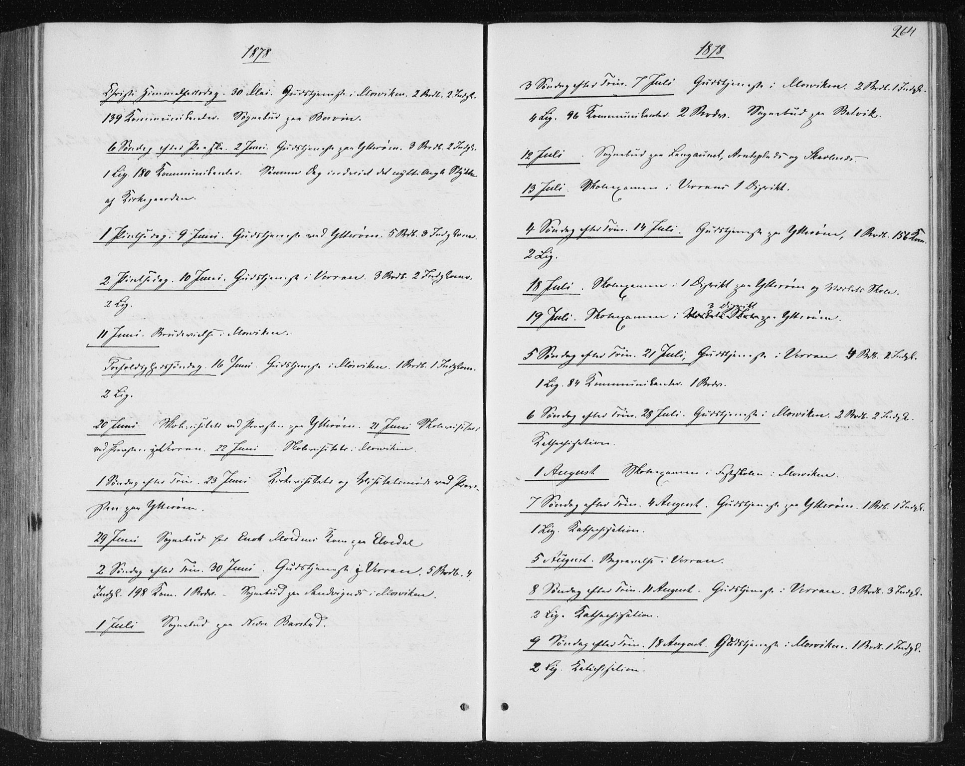 Ministerialprotokoller, klokkerbøker og fødselsregistre - Nord-Trøndelag, SAT/A-1458/722/L0219: Ministerialbok nr. 722A06, 1868-1880, s. 264