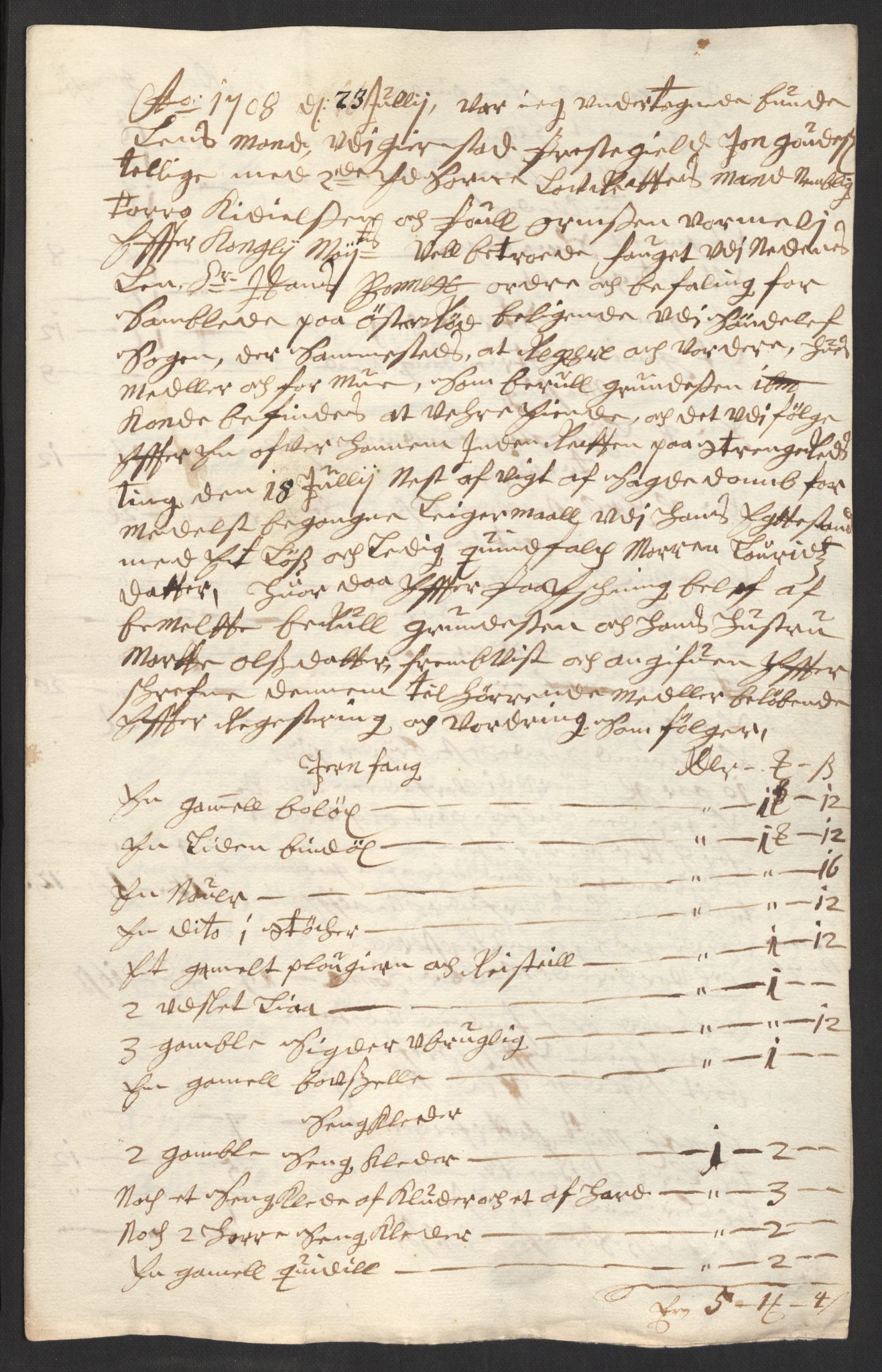 Rentekammeret inntil 1814, Reviderte regnskaper, Fogderegnskap, AV/RA-EA-4092/R39/L2318: Fogderegnskap Nedenes, 1706-1709, s. 266