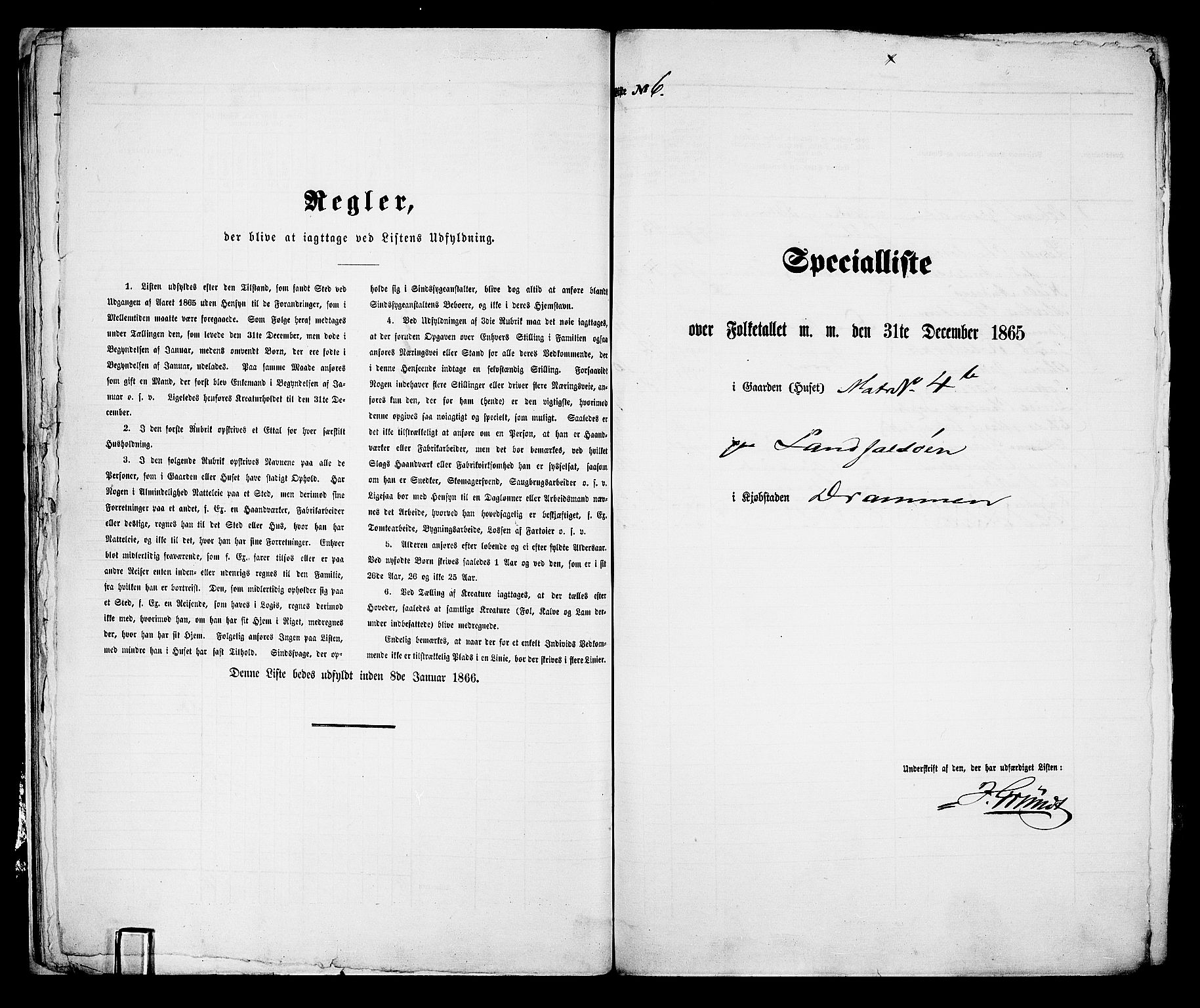 RA, Folketelling 1865 for 0602aB Bragernes prestegjeld i Drammen kjøpstad, 1865, s. 27