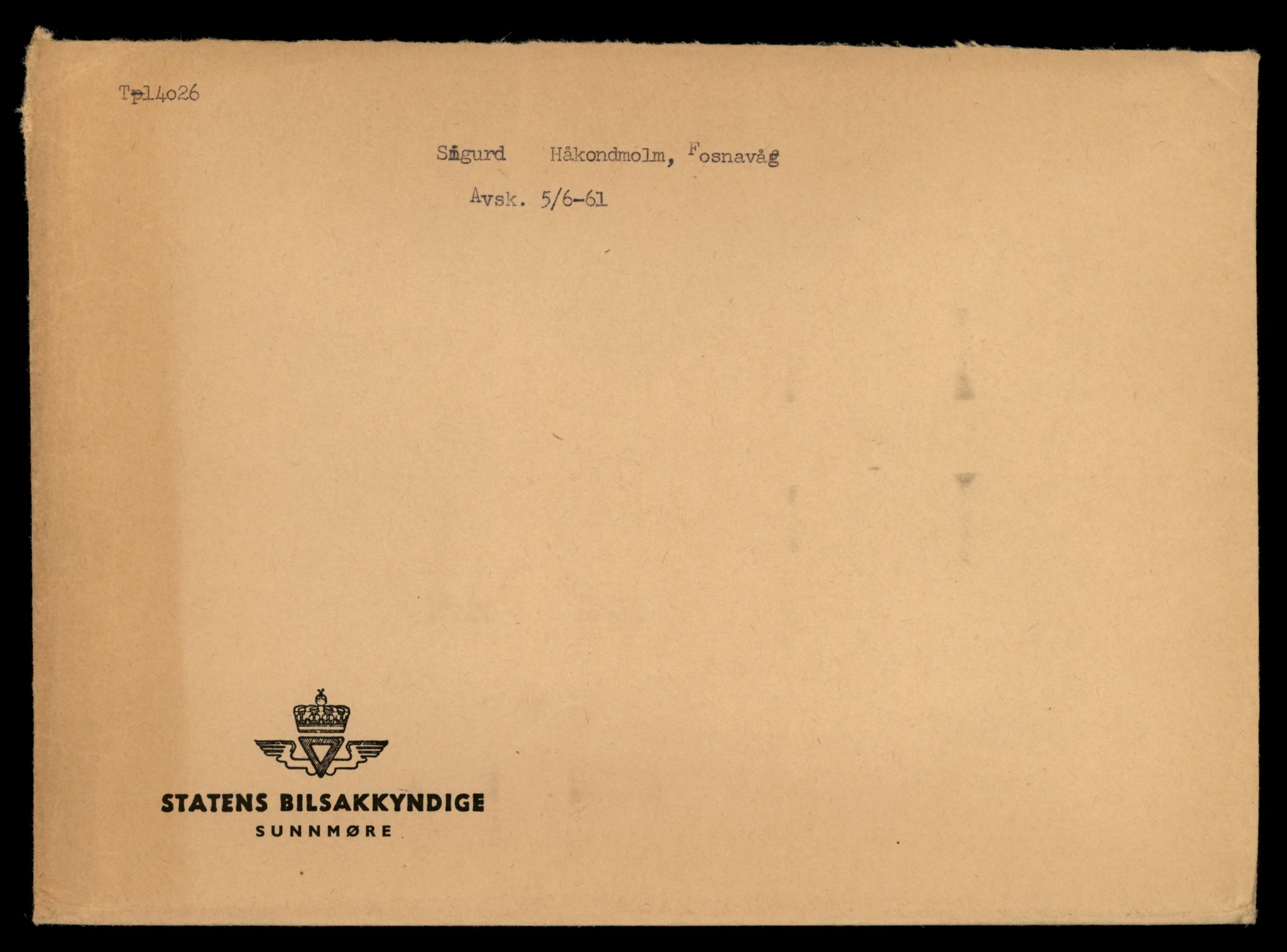 Møre og Romsdal vegkontor - Ålesund trafikkstasjon, AV/SAT-A-4099/F/Fe/L0042: Registreringskort for kjøretøy T 13906 - T 14079, 1927-1998, s. 1851