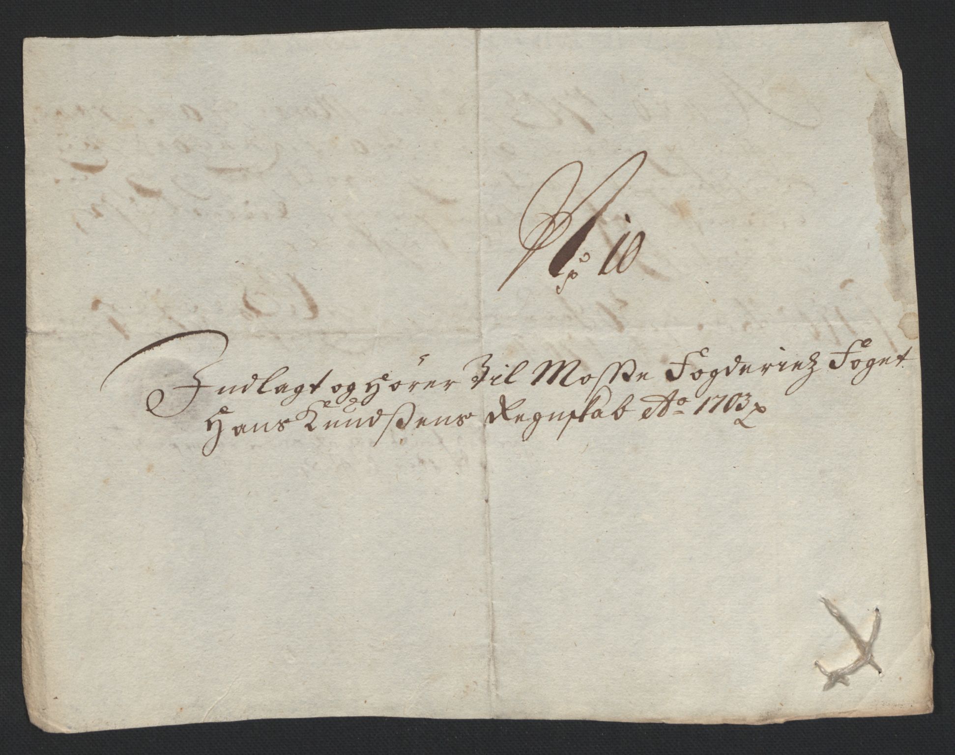 Rentekammeret inntil 1814, Reviderte regnskaper, Fogderegnskap, RA/EA-4092/R04/L0132: Fogderegnskap Moss, Onsøy, Tune, Veme og Åbygge, 1703-1704, s. 106