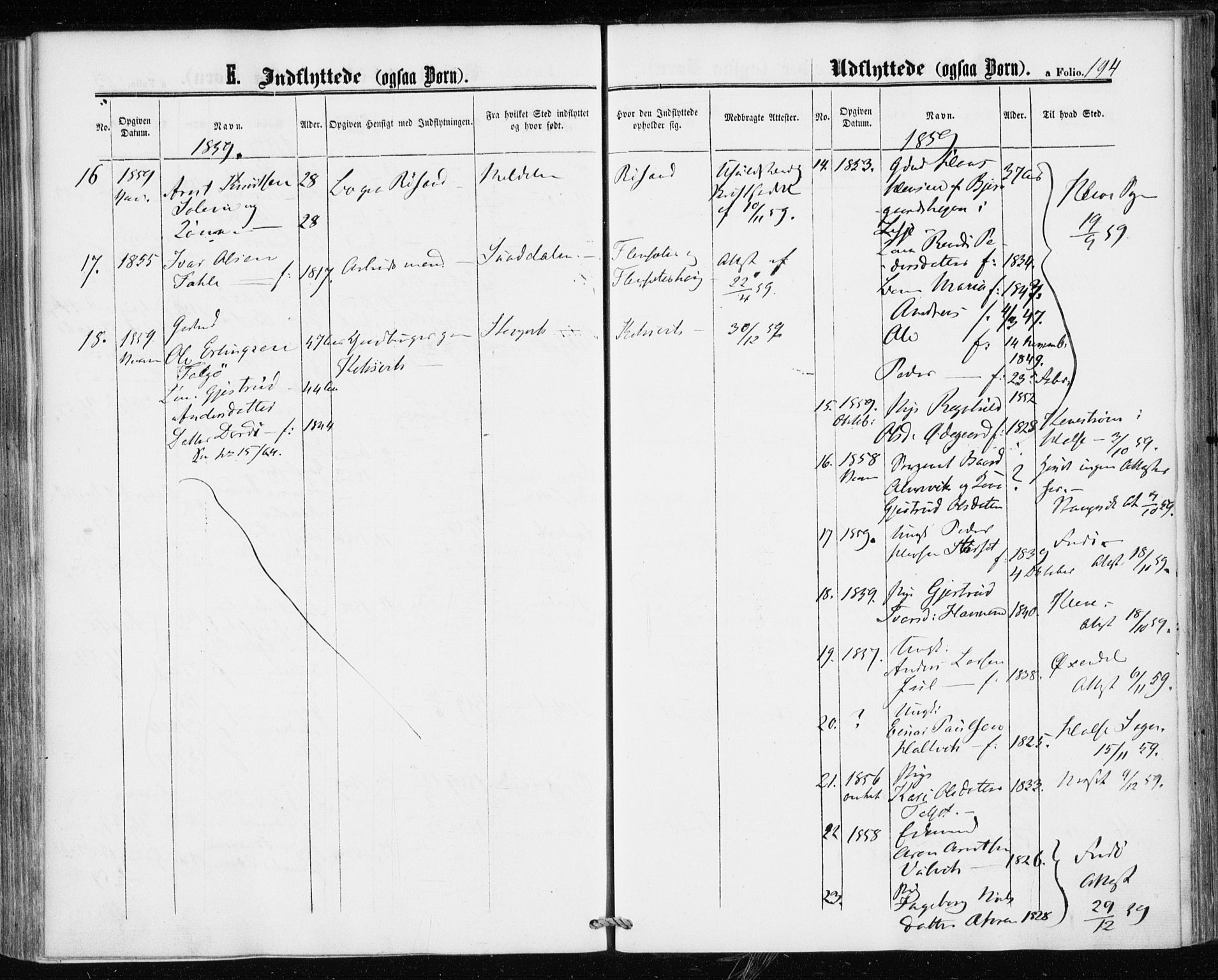 Ministerialprotokoller, klokkerbøker og fødselsregistre - Møre og Romsdal, AV/SAT-A-1454/586/L0985: Ministerialbok nr. 586A11, 1857-1866, s. 194