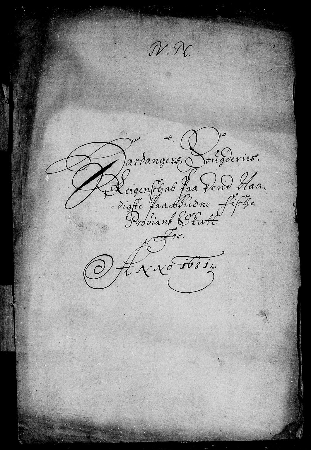 Rentekammeret inntil 1814, Reviderte regnskaper, Stiftamtstueregnskaper, Bergen stiftamt, RA/EA-6043/R/Rc/L0061: Bergen stiftamt, 1681