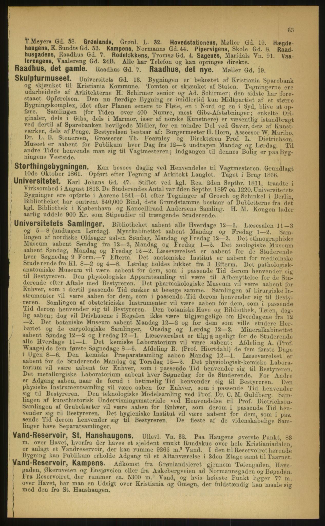 Kristiania/Oslo adressebok, PUBL/-, 1899, s. 63