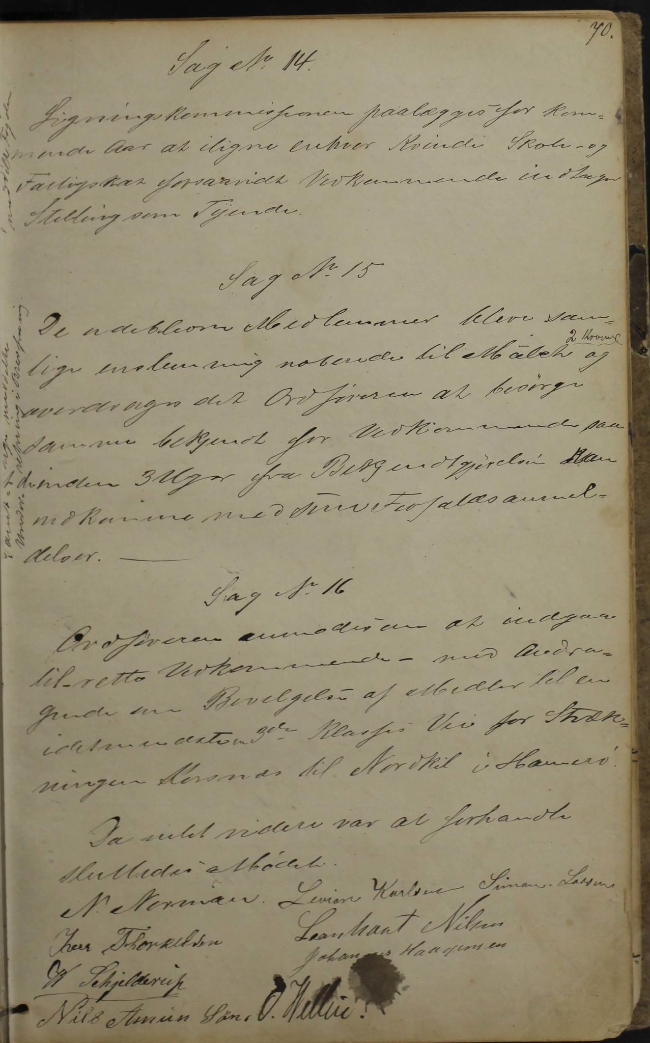 Tysfjord kommune. Formannskapet, AIN/K-18500.150/100/L0001: Forhandlingsprotokoll for Tysfjordens formandskab, 1869-1895