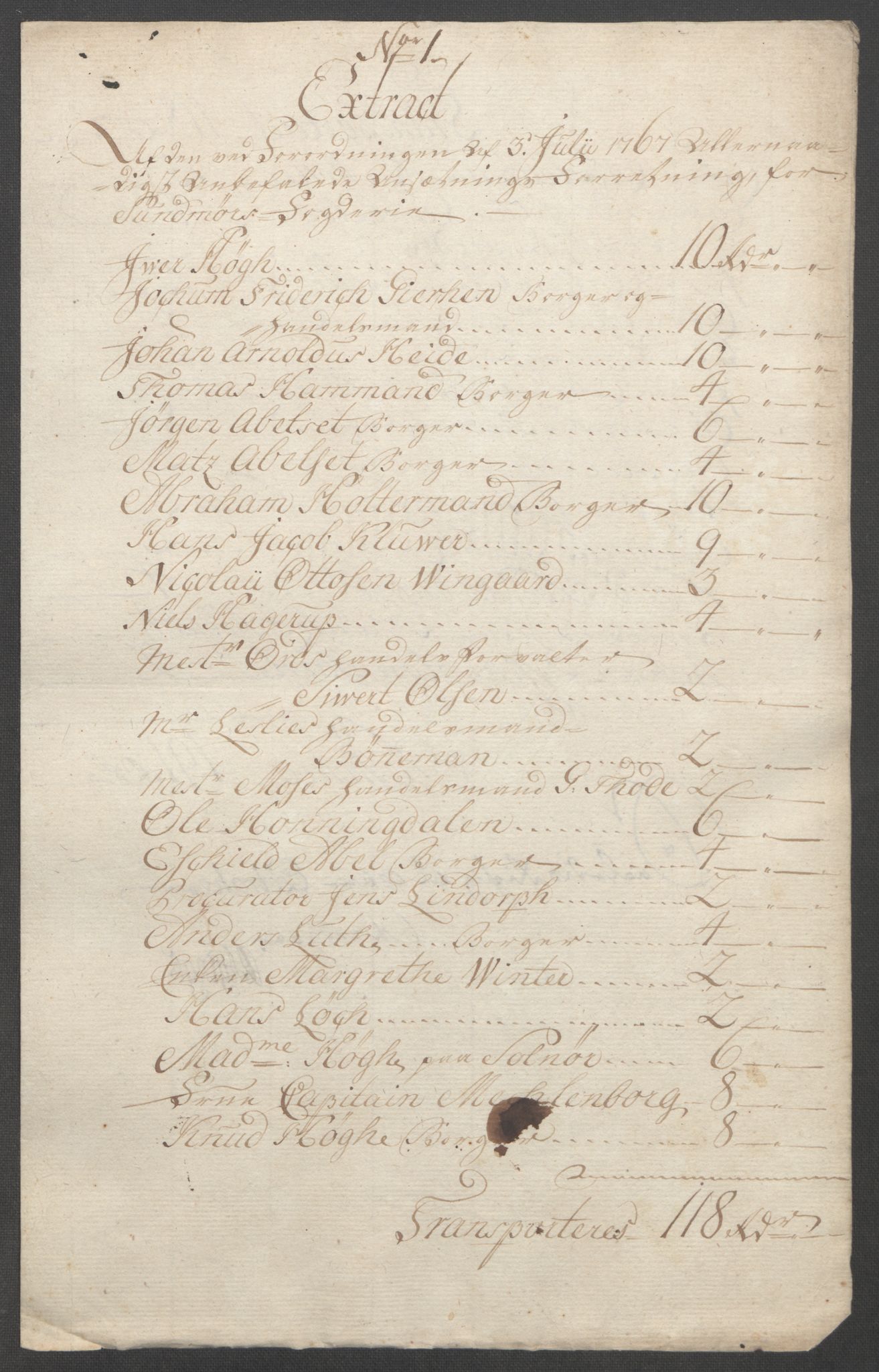 Rentekammeret inntil 1814, Reviderte regnskaper, Fogderegnskap, AV/RA-EA-4092/R54/L3645: Ekstraskatten Sunnmøre, 1762-1772, s. 159