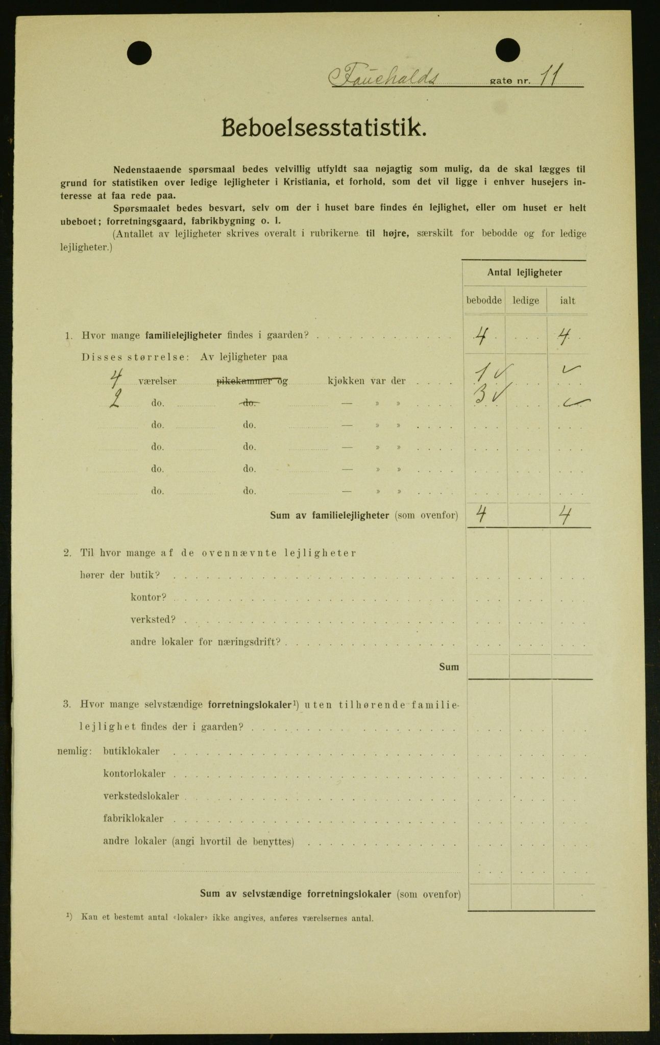 OBA, Kommunal folketelling 1.2.1909 for Kristiania kjøpstad, 1909, s. 21601