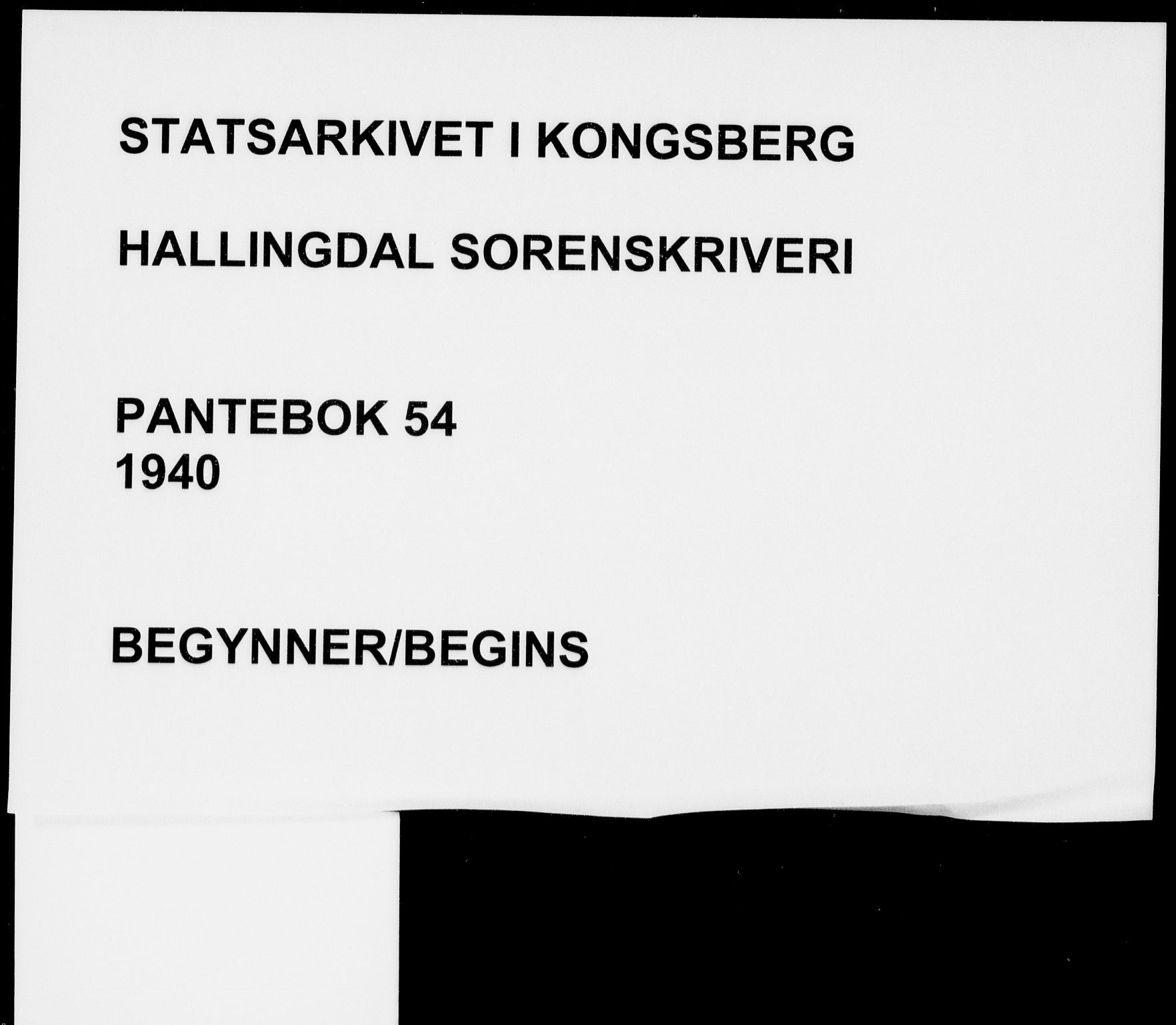 Hallingdal sorenskriveri, SAKO/A-121/G/Ga/L0054: Pantebok nr. 54, 1940-1940