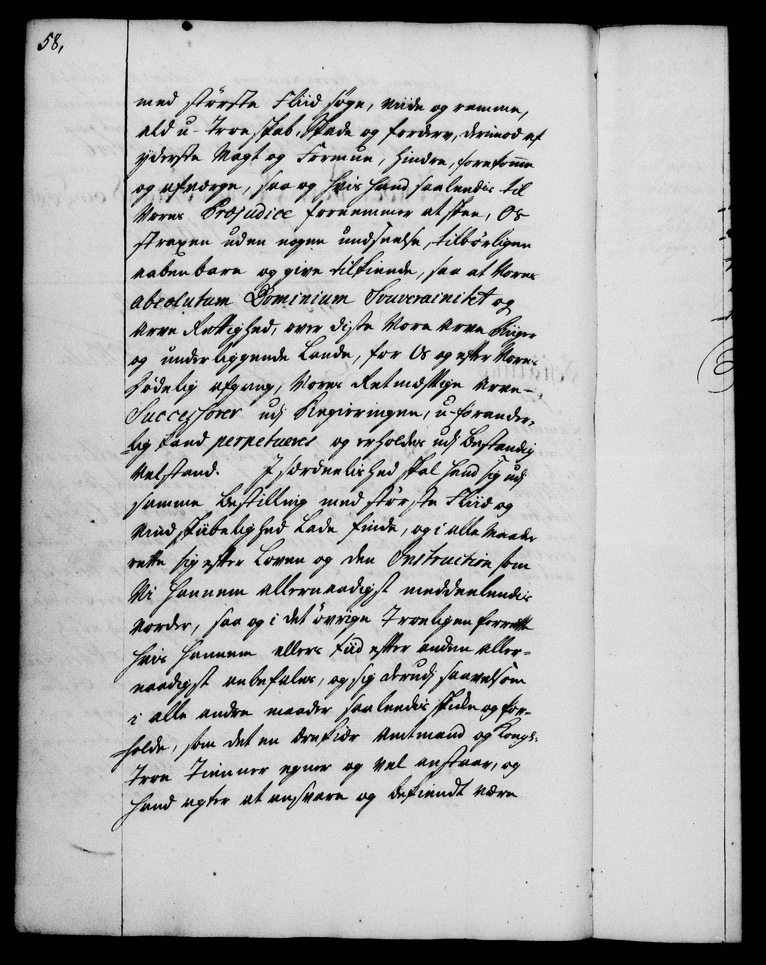 Rentekammeret, Kammerkanselliet, RA/EA-3111/G/Gg/Gge/L0003: Norsk bestallingsprotokoll med register (merket RK 53.27), 1745-1761, s. 58
