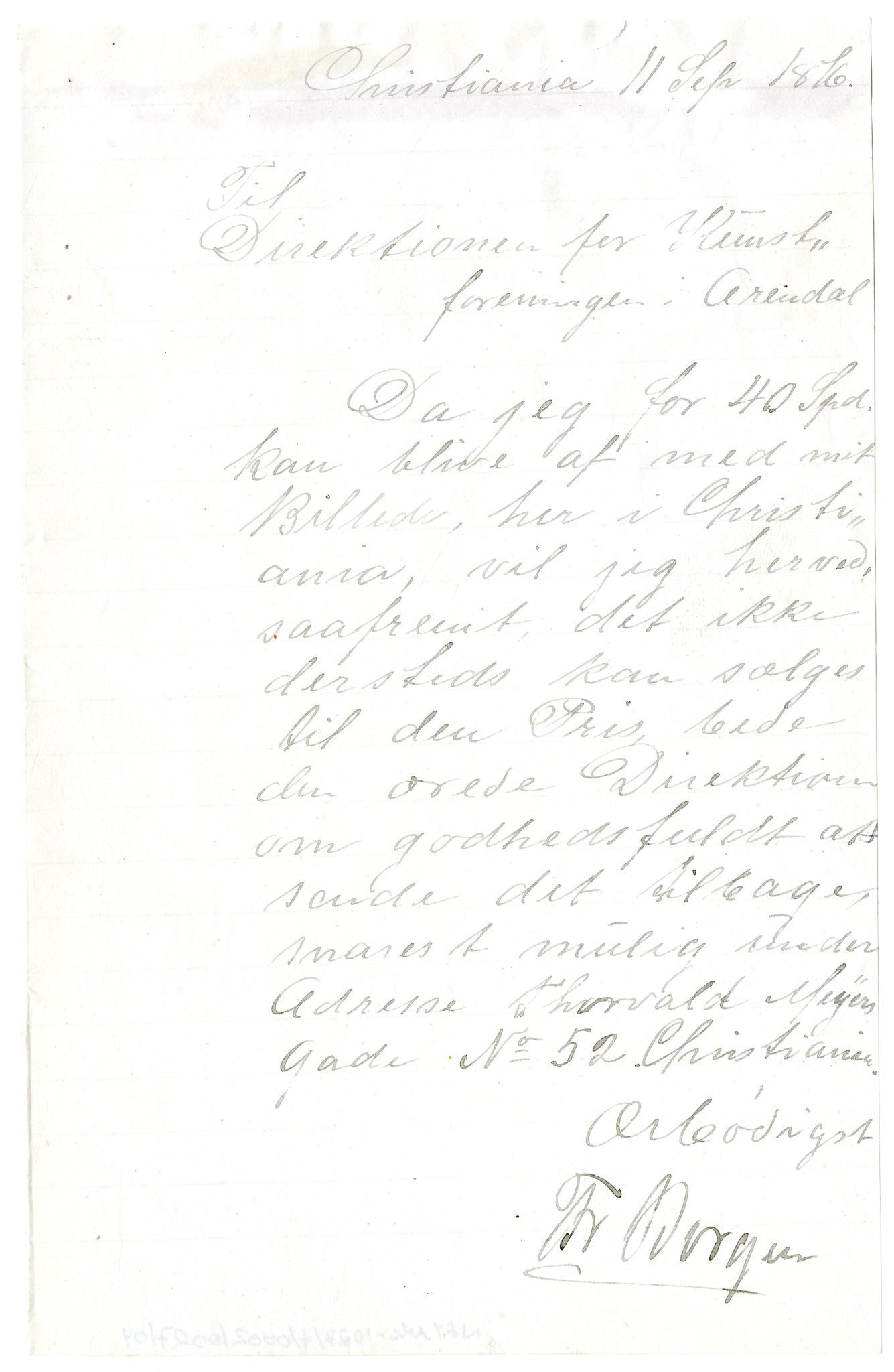 Diderik Maria Aalls brevsamling, NF/Ark-1023/F/L0002: D.M. Aalls brevsamling. B - C, 1799-1889, s. 141