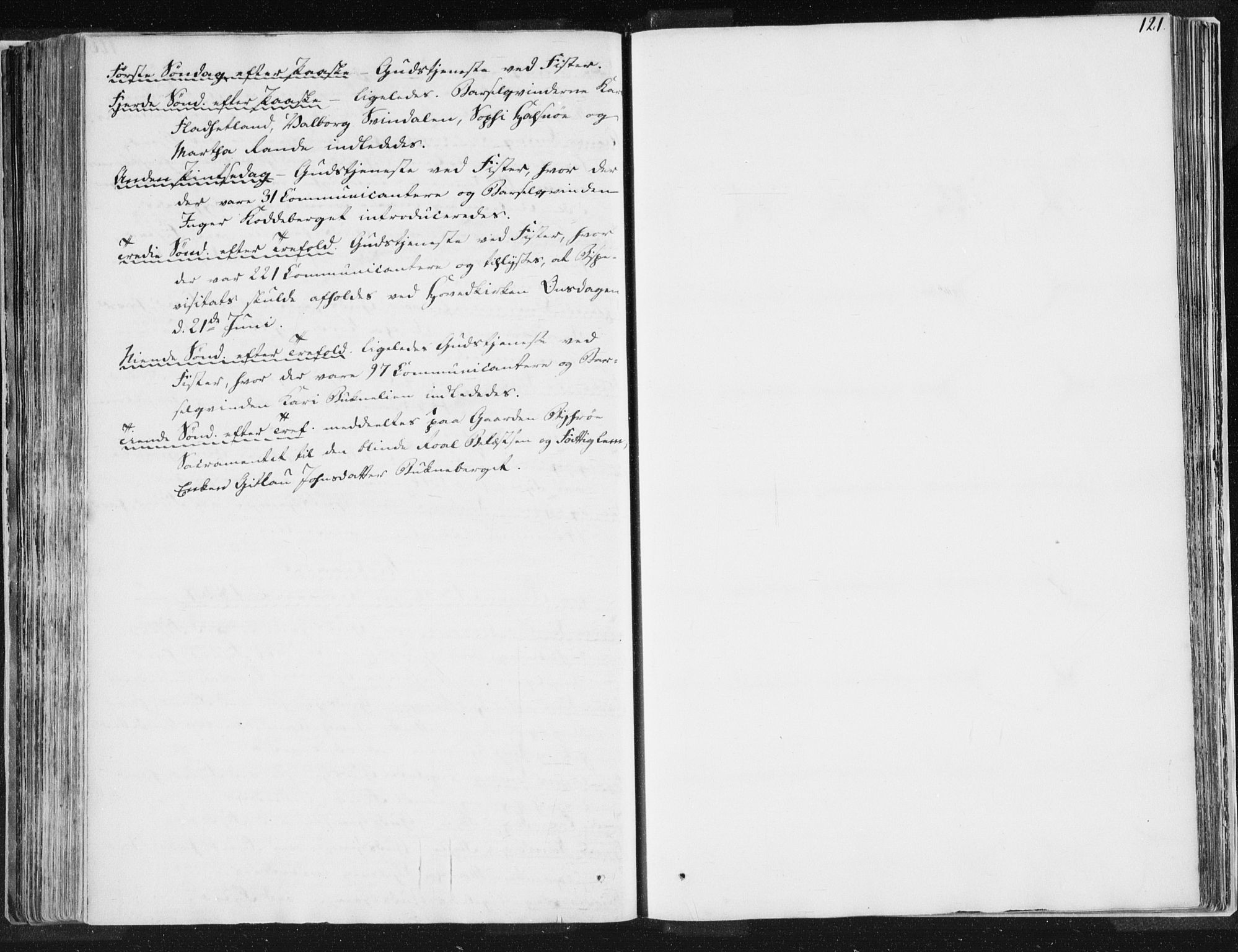 Hjelmeland sokneprestkontor, SAST/A-101843/01/IV/L0007: Ministerialbok nr. A 7, 1834-1850, s. 121