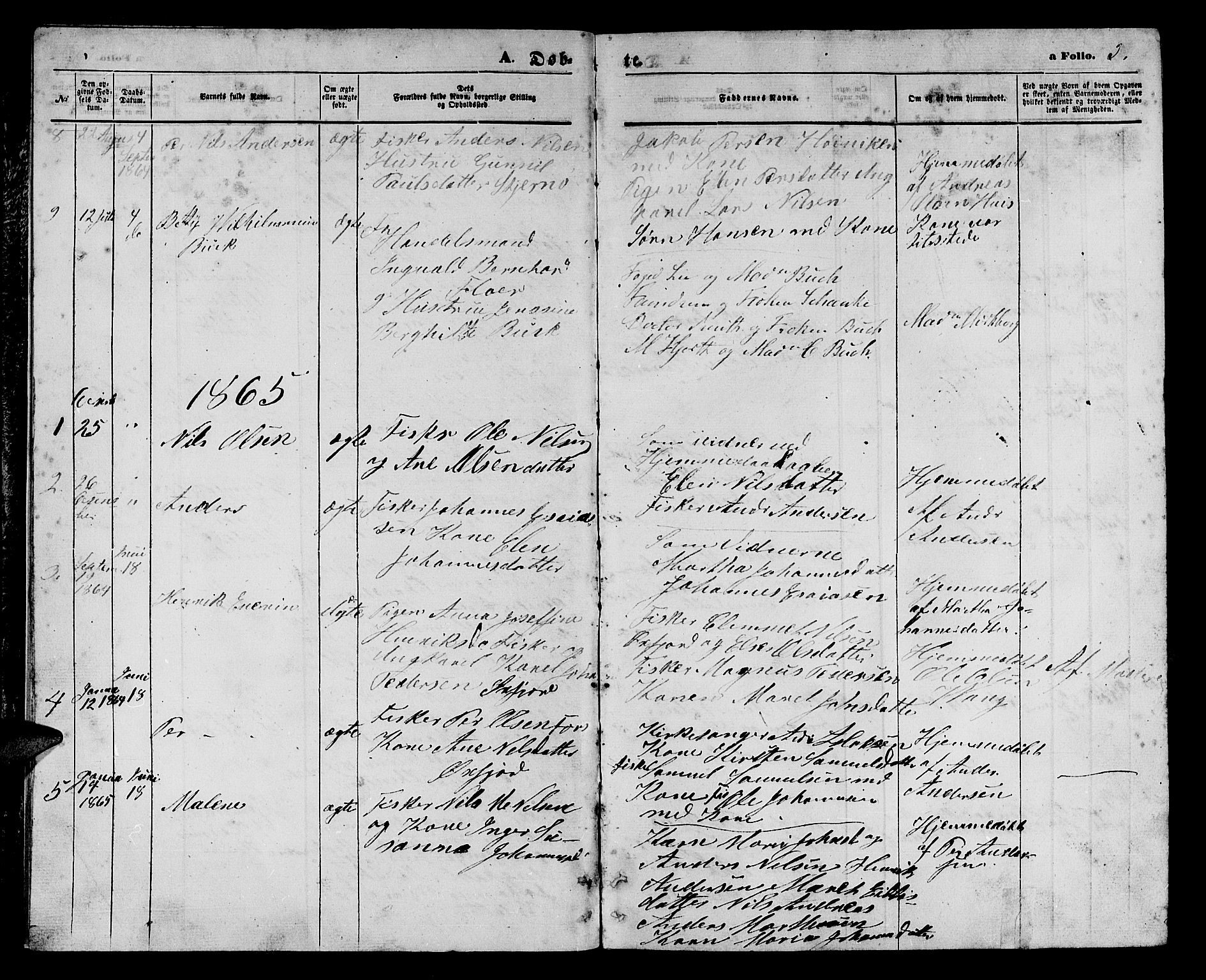 Loppa sokneprestkontor, AV/SATØ-S-1339/H/Hb/L0004klokker: Klokkerbok nr. 4, 1864-1880, s. 3