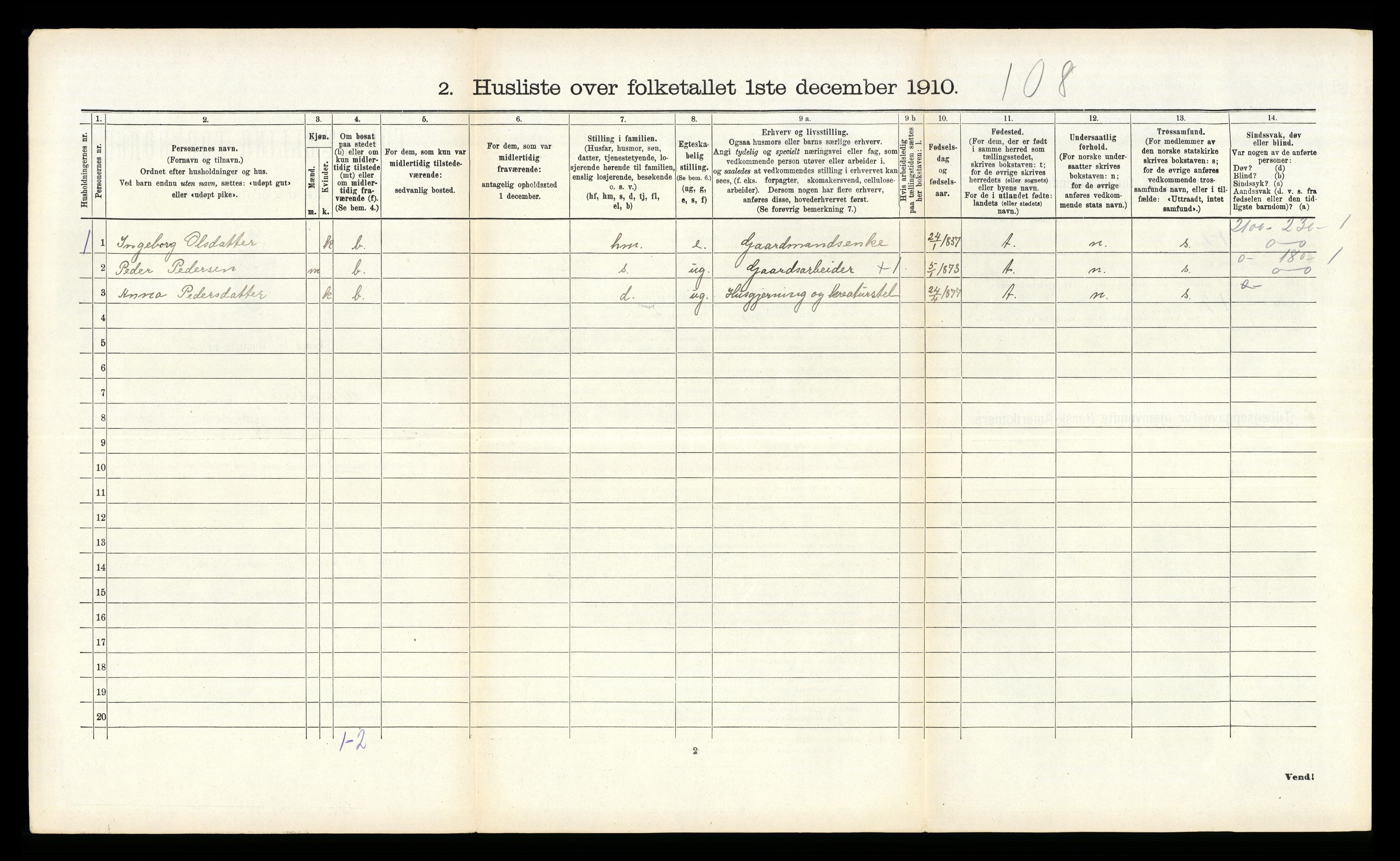 RA, Folketelling 1910 for 1224 Kvinnherad herred, 1910, s. 1398