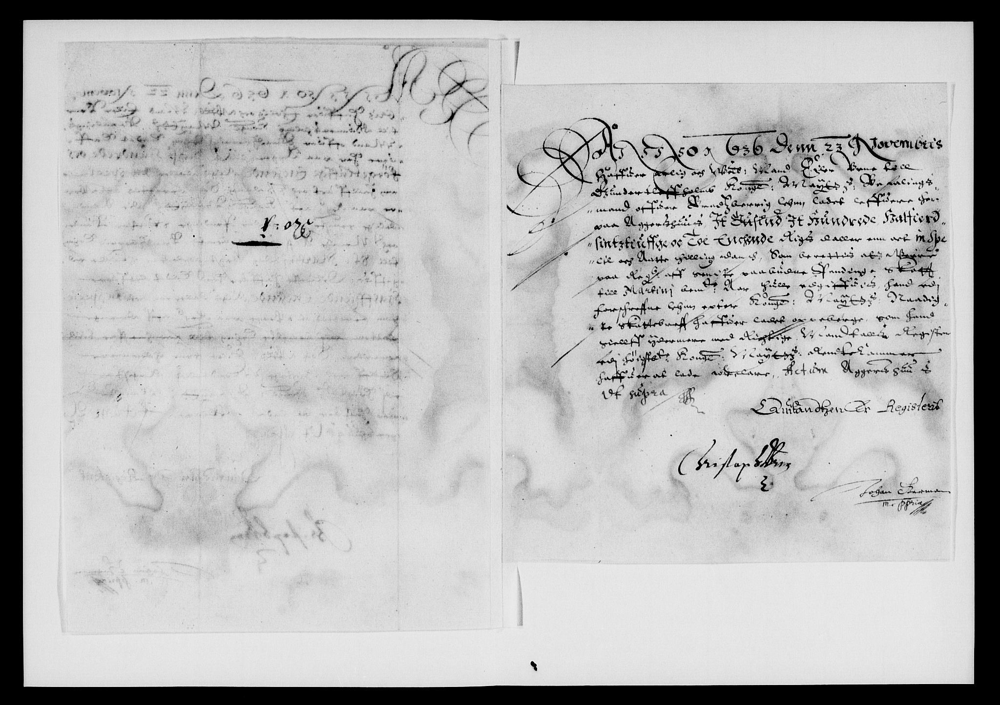 Rentekammeret inntil 1814, Reviderte regnskaper, Lensregnskaper, AV/RA-EA-5023/R/Rb/Rbp/L0019: Bratsberg len, 1636-1638