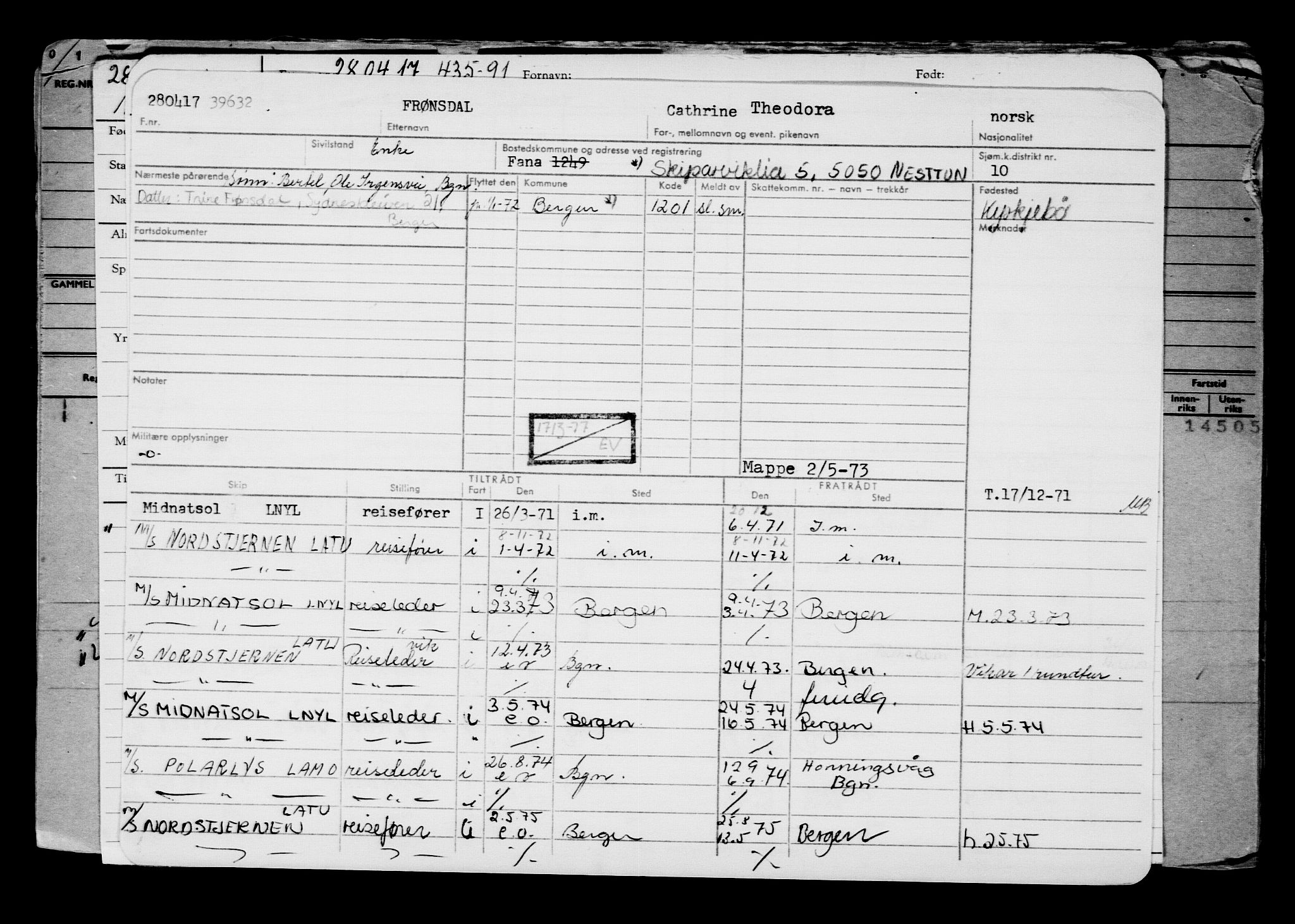 Direktoratet for sjømenn, AV/RA-S-3545/G/Gb/L0148: Hovedkort, 1917, s. 178