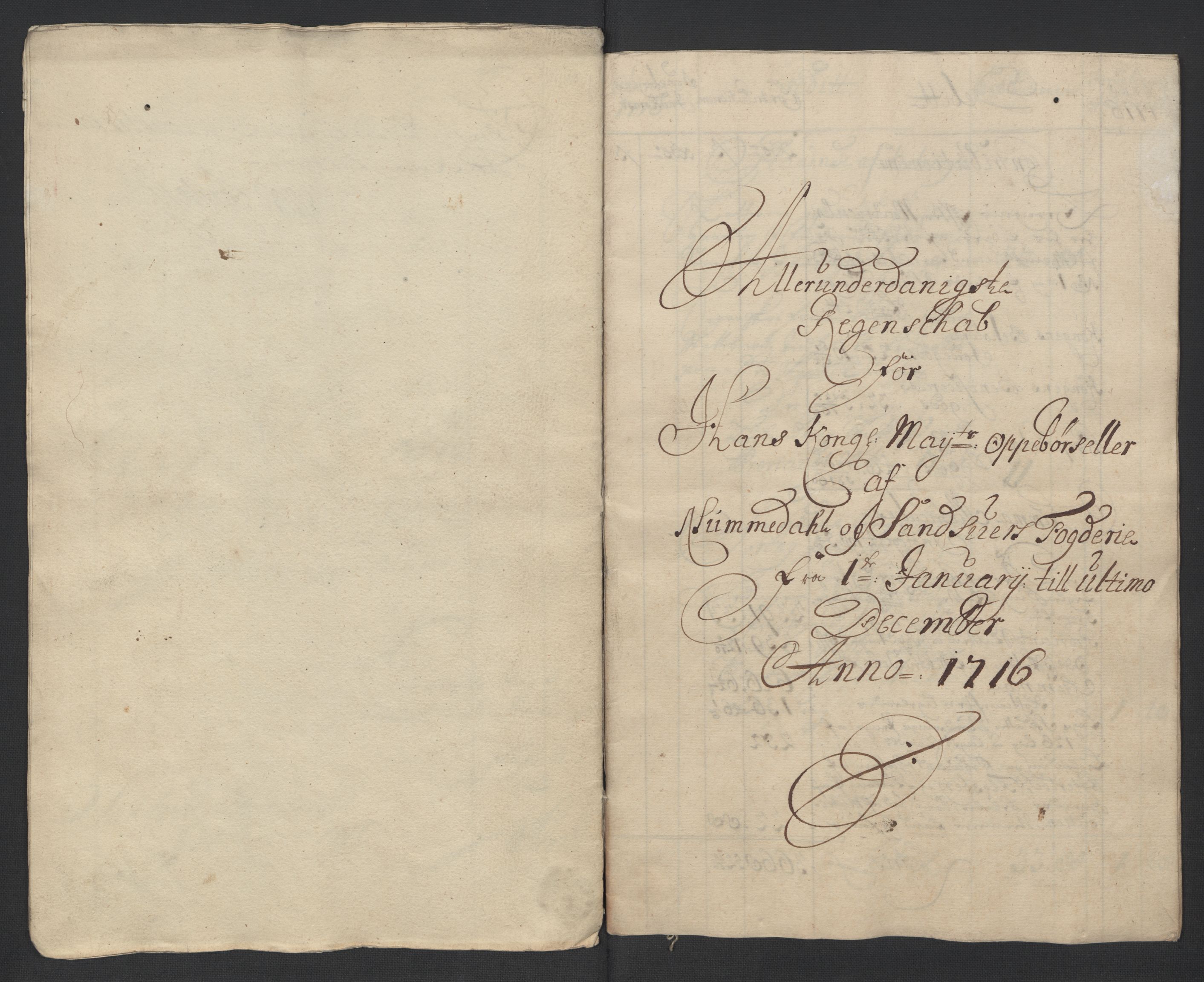 Rentekammeret inntil 1814, Reviderte regnskaper, Fogderegnskap, AV/RA-EA-4092/R24/L1592: Fogderegnskap Numedal og Sandsvær, 1716, s. 11