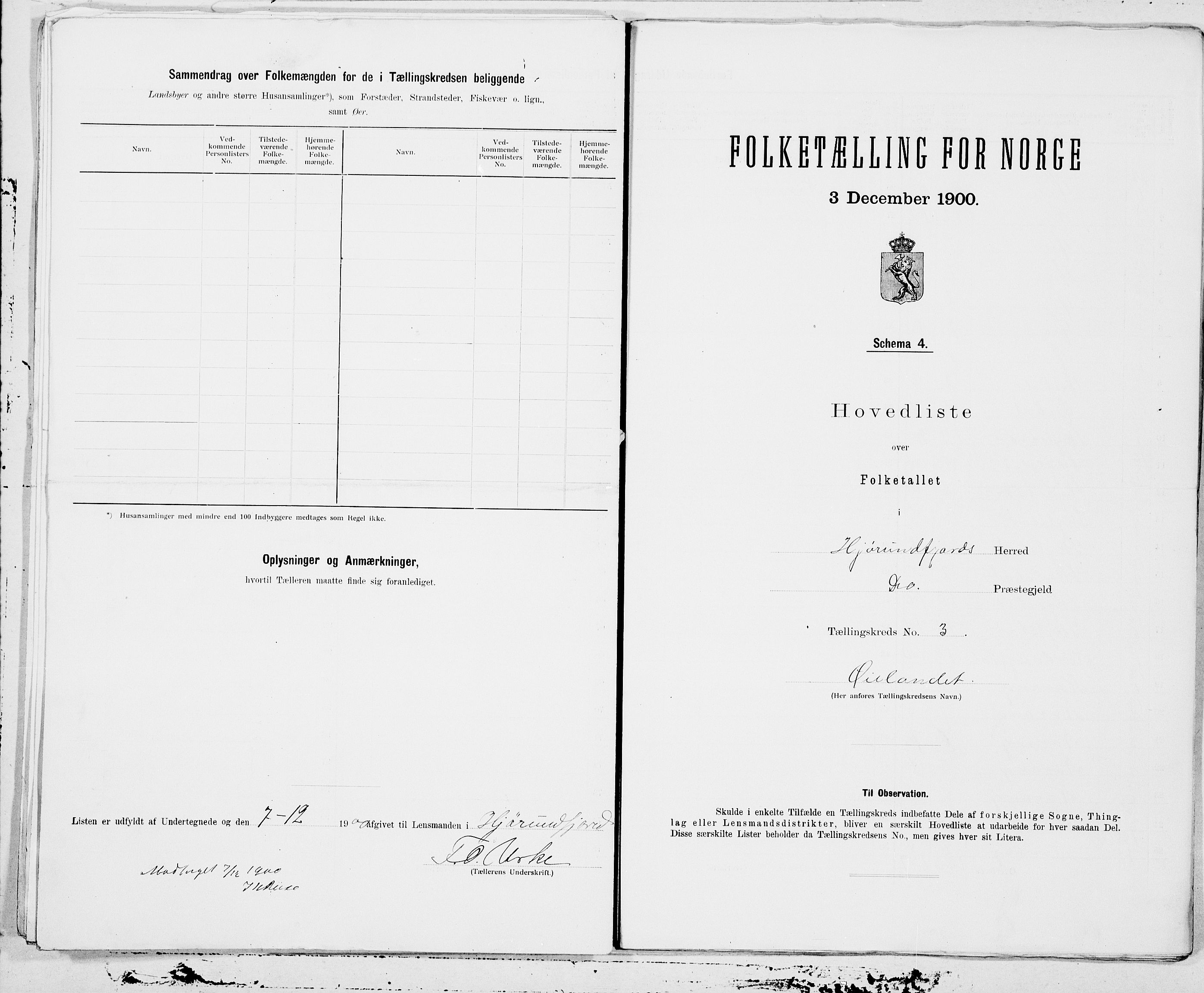 SAT, Folketelling 1900 for 1522 Hjørundfjord herred, 1900, s. 6