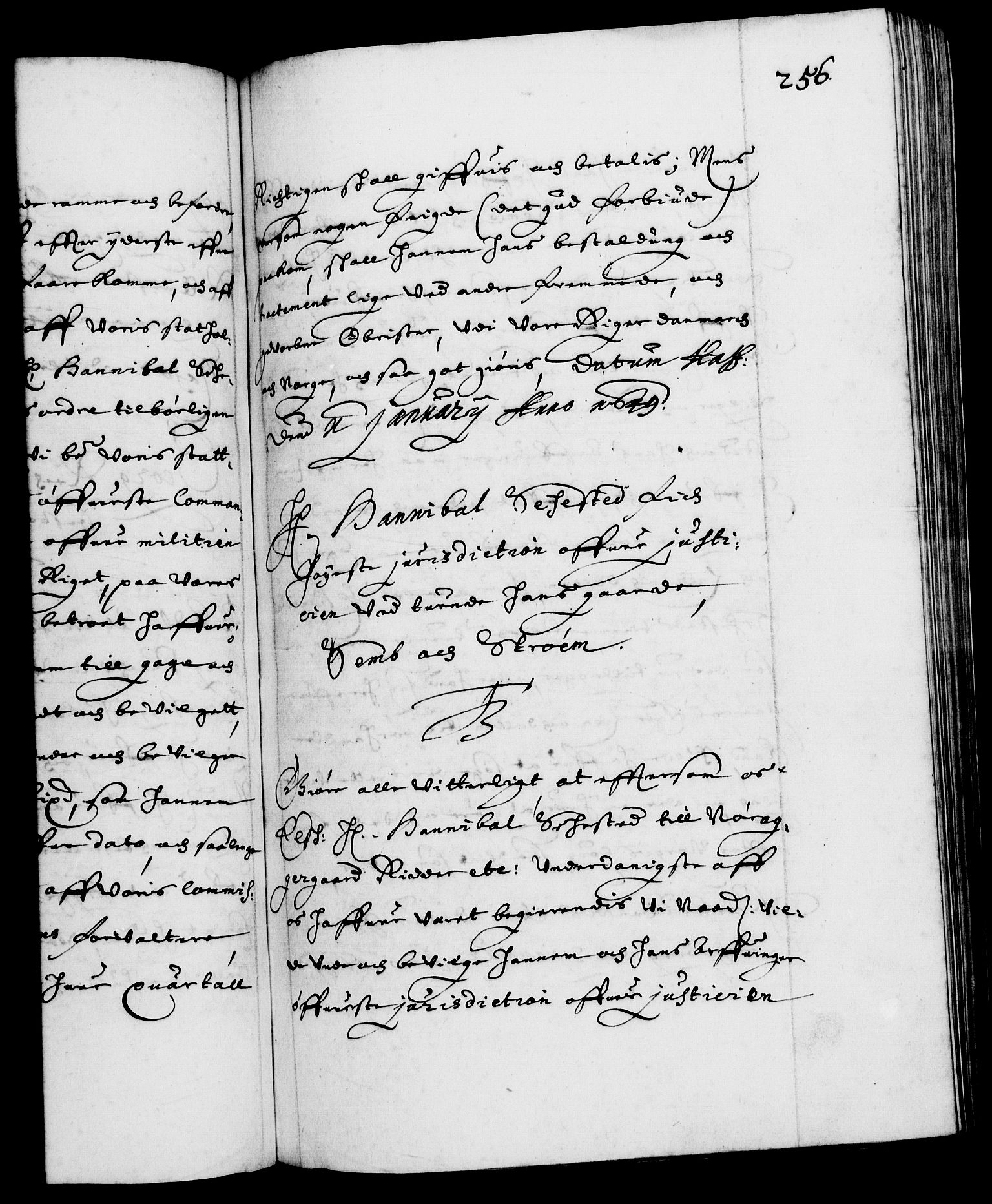 Danske Kanselli 1572-1799, RA/EA-3023/F/Fc/Fca/Fcaa/L0007: Norske registre (mikrofilm), 1648-1650, s. 256a