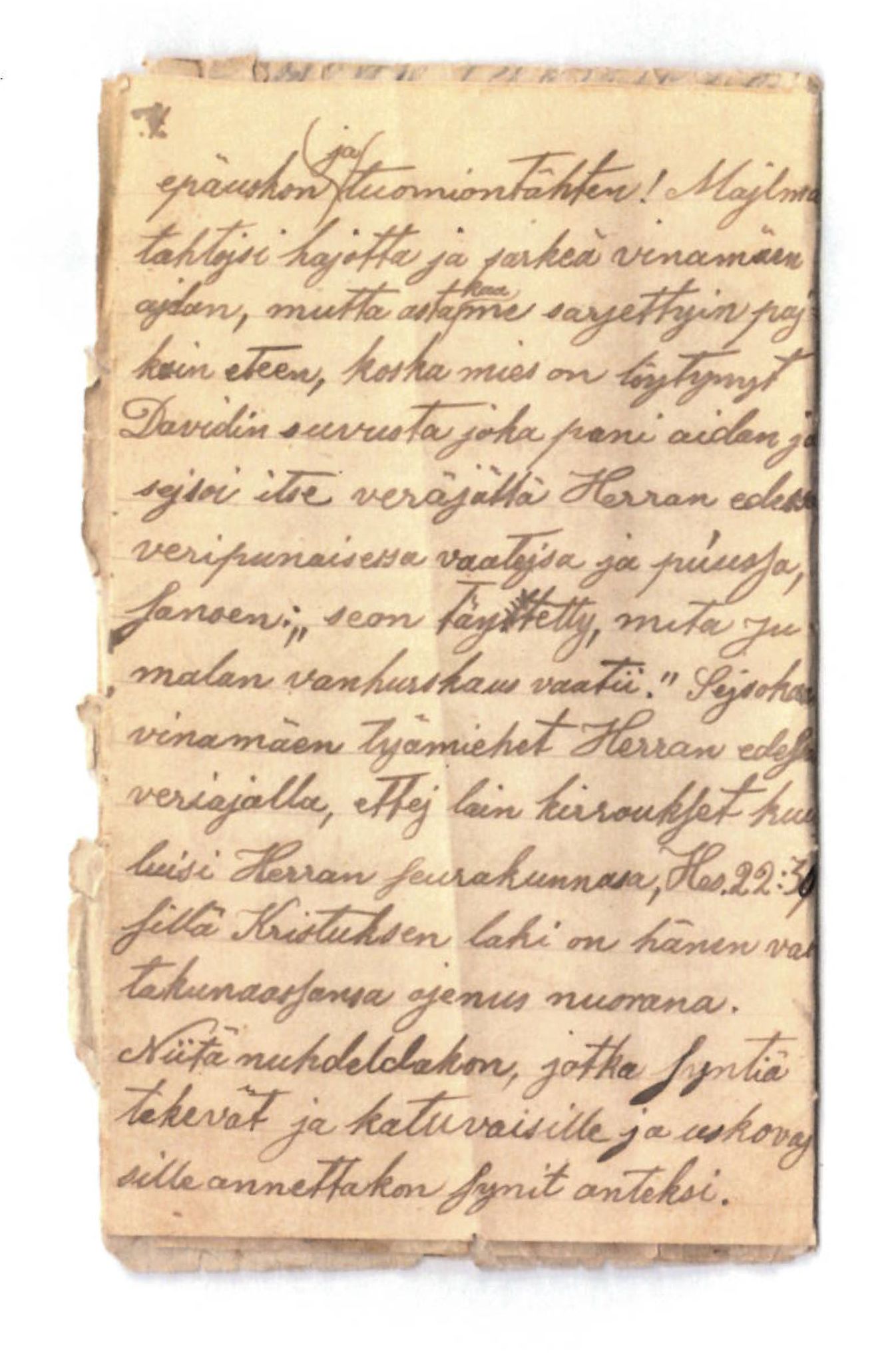 Elise Balos brevsamling, FMFB/A-1082/F/Fa/L0001: Brev fra J. Raattamaa til K.P.Knuuti , 1873