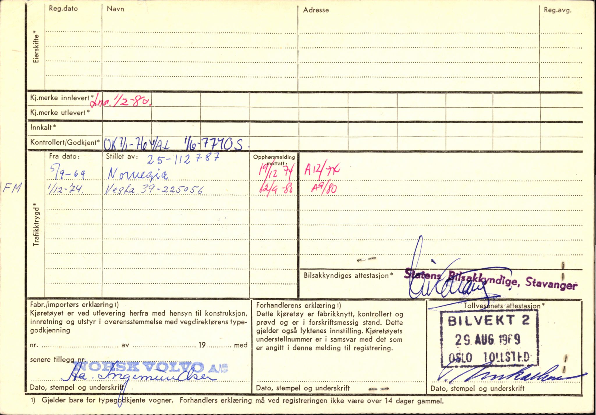 Stavanger trafikkstasjon, AV/SAST-A-101942/0/F/L0010: L-3350 - L-3699, 1930-1971, s. 1658