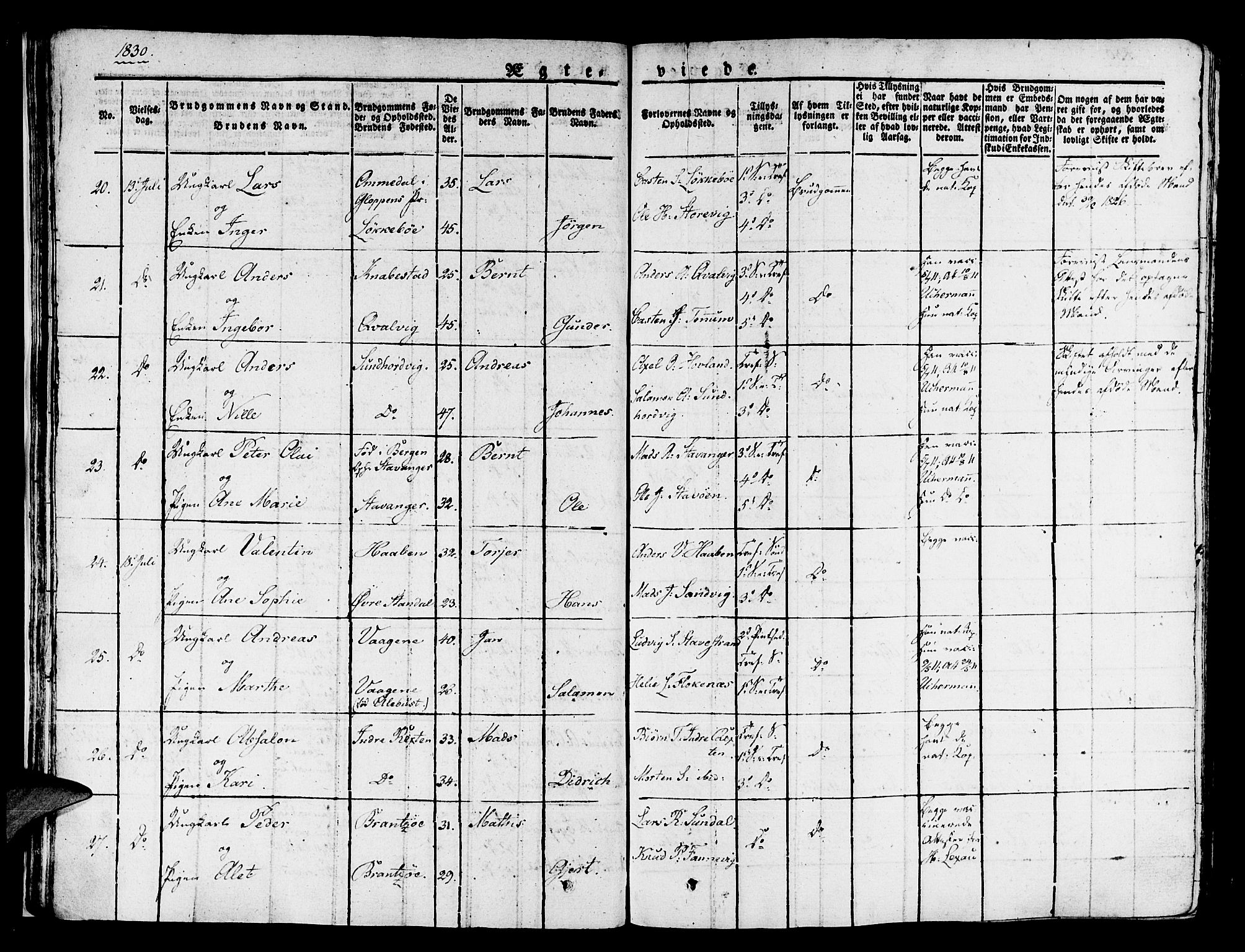 Kinn sokneprestembete, AV/SAB-A-80801/H/Haa/Haaa/L0004/0002: Ministerialbok nr. A 4II, 1822-1840, s. 32