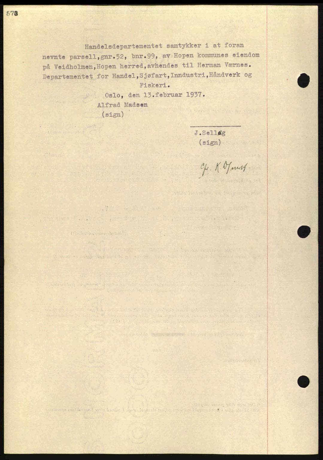 Nordmøre sorenskriveri, AV/SAT-A-4132/1/2/2Ca: Pantebok nr. A81, 1937-1937, Dagboknr: 1071/1937