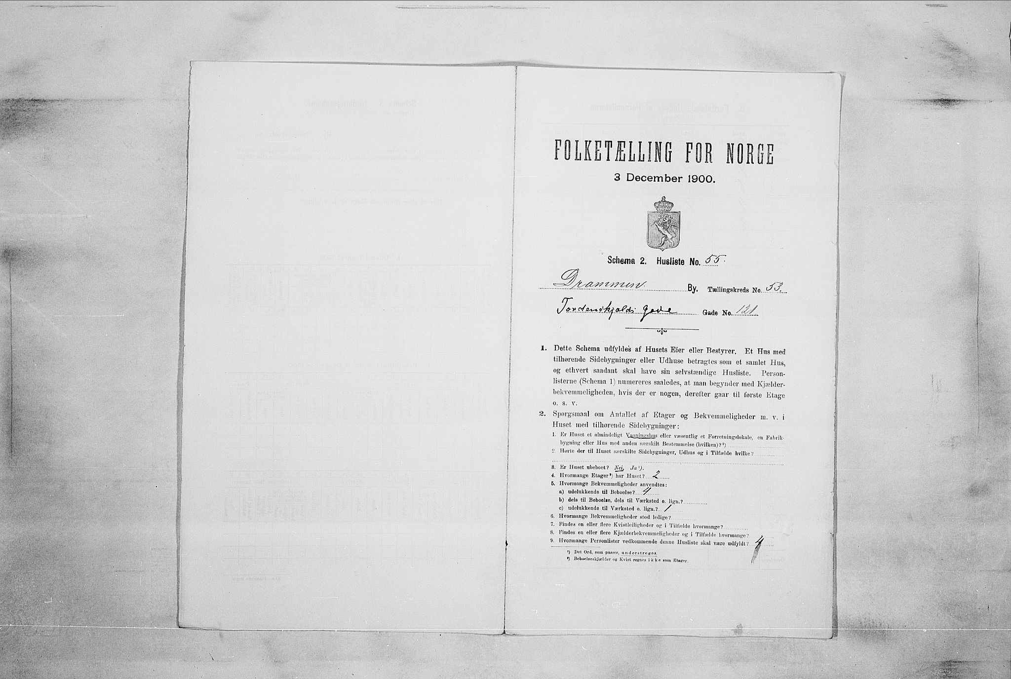RA, Folketelling 1900 for 0602 Drammen kjøpstad, 1900, s. 13908