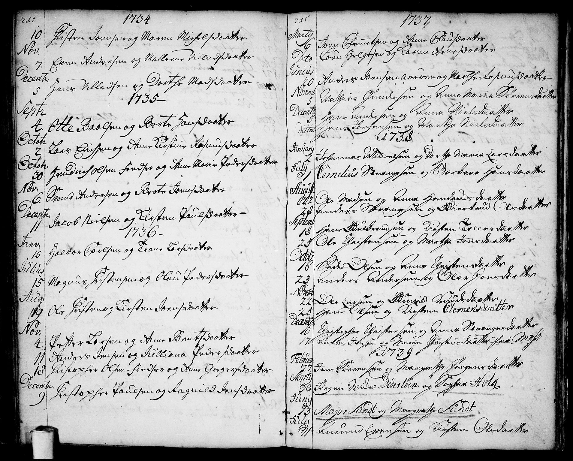 Rygge prestekontor Kirkebøker, AV/SAO-A-10084b/F/Fa/L0001: Ministerialbok nr. 1, 1725-1771, s. 214-215