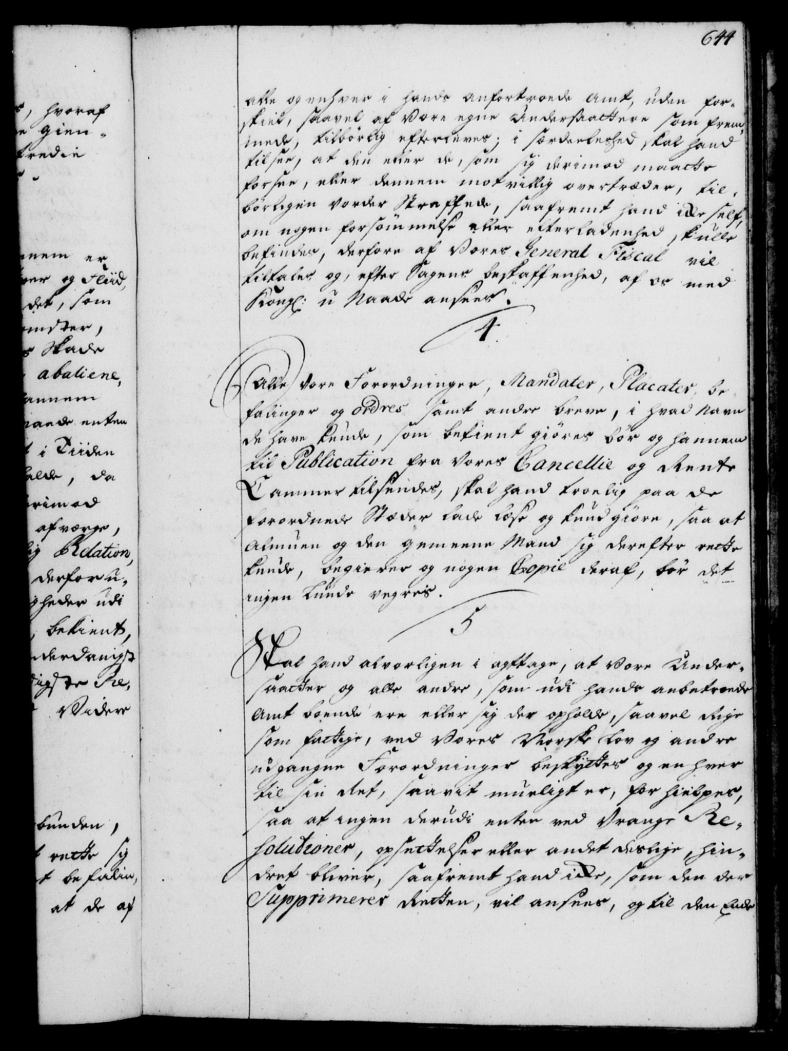 Rentekammeret, Kammerkanselliet, RA/EA-3111/G/Gg/Ggi/L0002: Norsk instruksjonsprotokoll med register (merket RK 53.35), 1729-1751, s. 644
