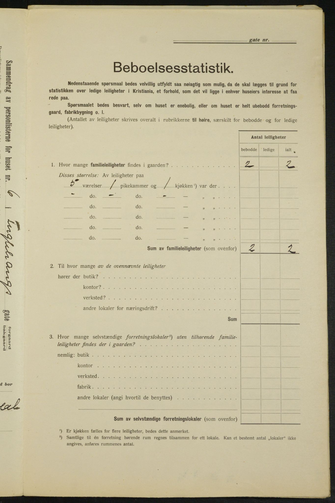 OBA, Kommunal folketelling 1.2.1913 for Kristiania, 1913, s. 28499