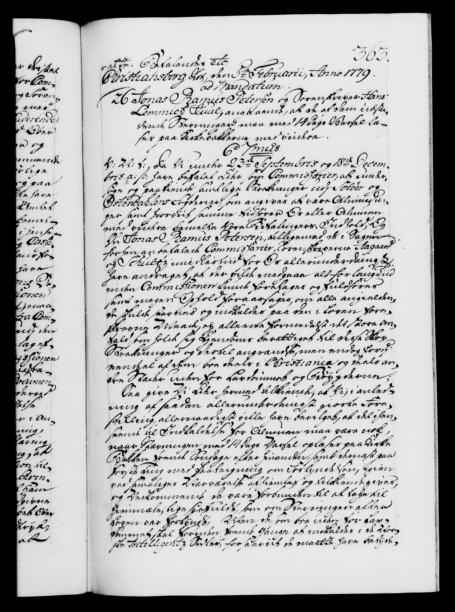 Danske Kanselli 1572-1799, AV/RA-EA-3023/F/Fc/Fca/Fcab/L0042: Norske tegnelser, 1777-1781, s. 363a