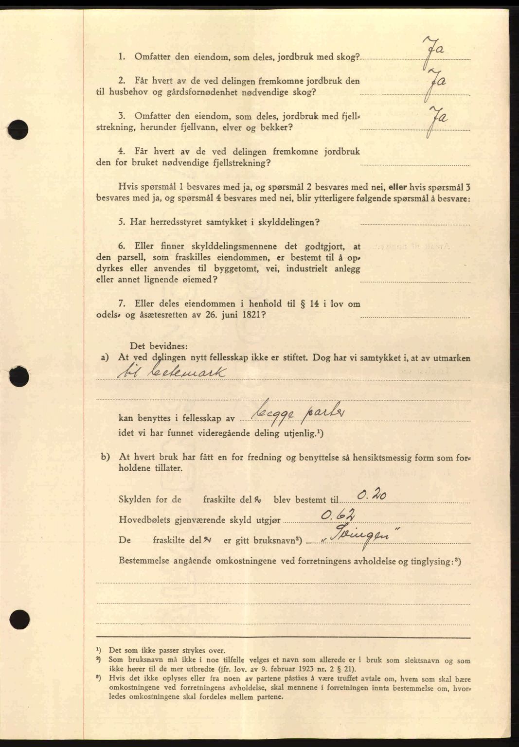 Salten sorenskriveri, AV/SAT-A-4578/1/2/2C: Pantebok nr. A14-15, 1943-1945, Dagboknr: 15/1944