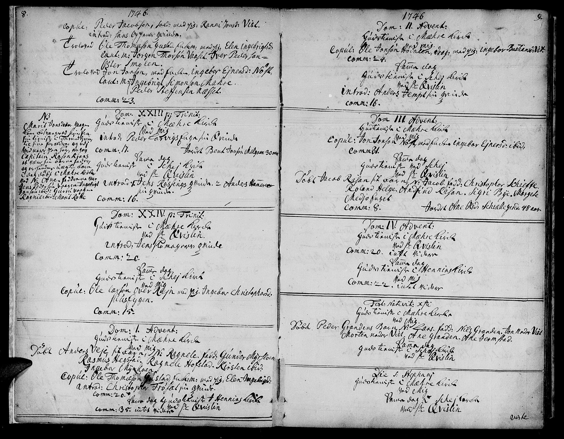 Ministerialprotokoller, klokkerbøker og fødselsregistre - Nord-Trøndelag, SAT/A-1458/735/L0330: Ministerialbok nr. 735A01, 1740-1766, s. 8-9