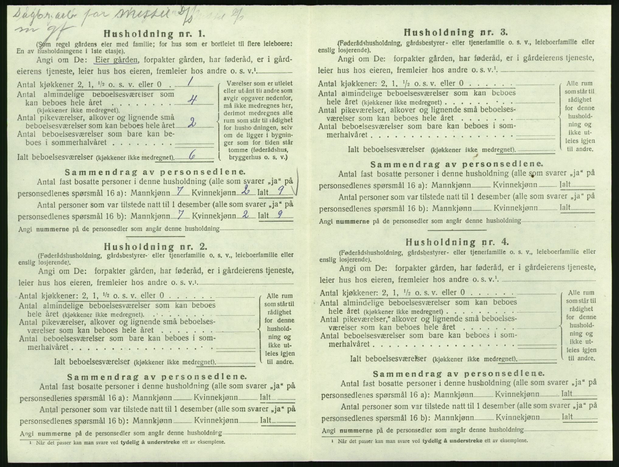 SAK, Folketelling 1920 for 0919 Froland herred, 1920, s. 324