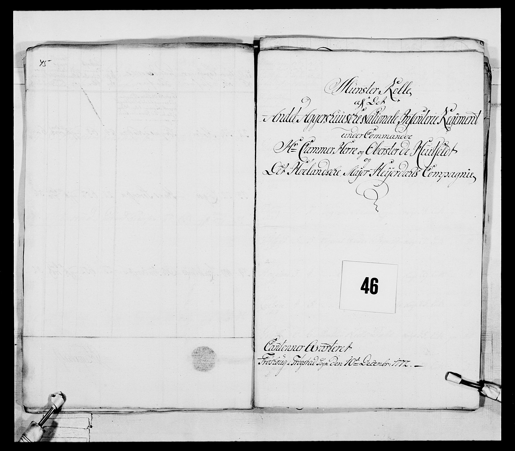 Generalitets- og kommissariatskollegiet, Det kongelige norske kommissariatskollegium, RA/EA-5420/E/Eh/L0043a: 2. Akershusiske nasjonale infanteriregiment, 1767-1778, s. 331