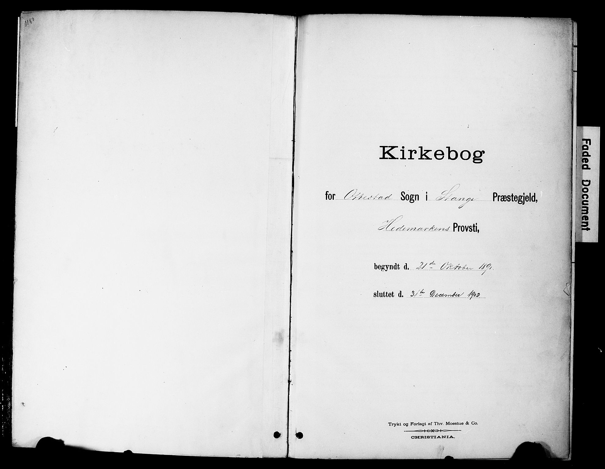 Stange prestekontor, SAH/PREST-002/K/L0021: Ministerialbok nr. 21, 1891-1902