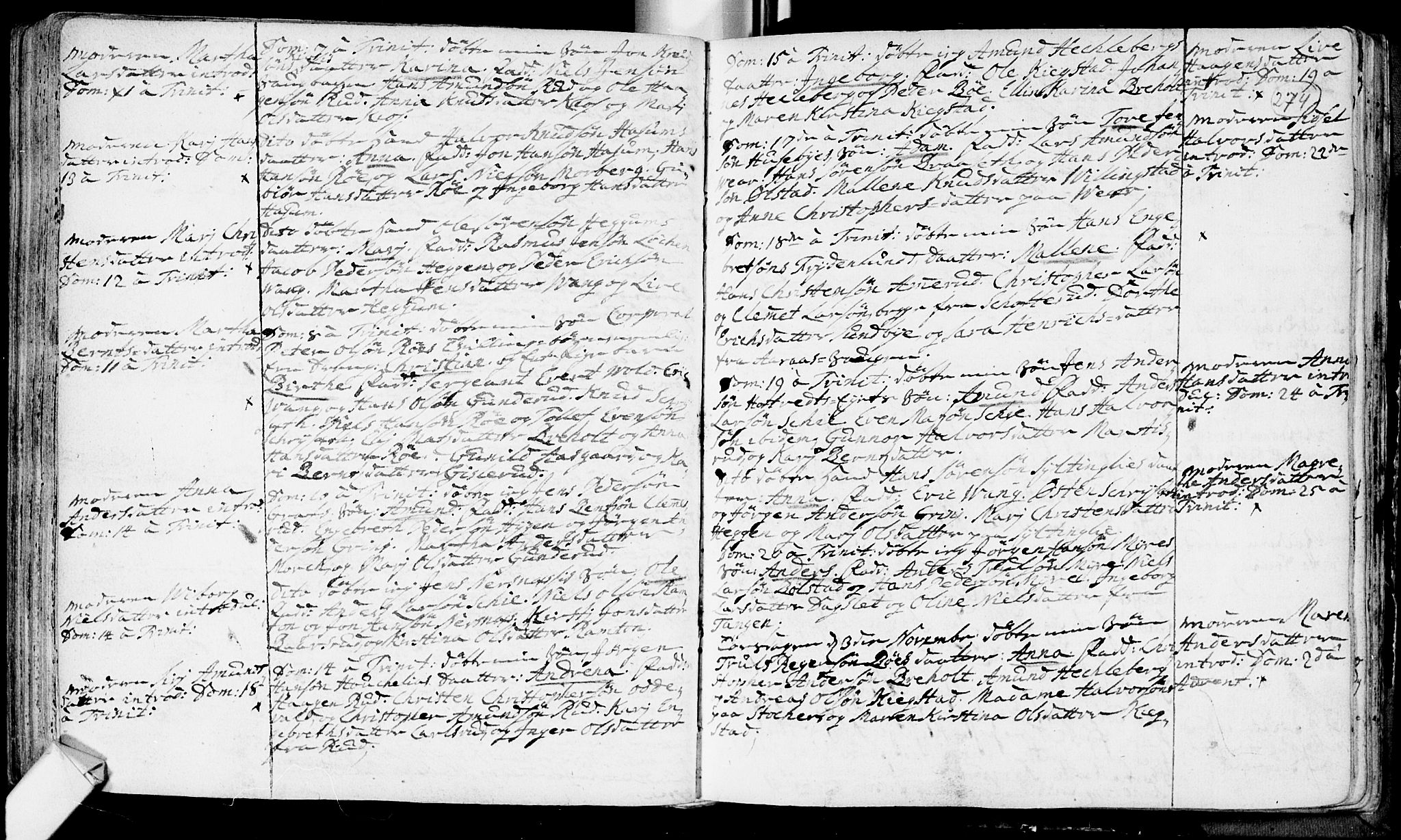 Røyken kirkebøker, AV/SAKO-A-241/F/Fa/L0002: Ministerialbok nr. 2, 1731-1782, s. 274