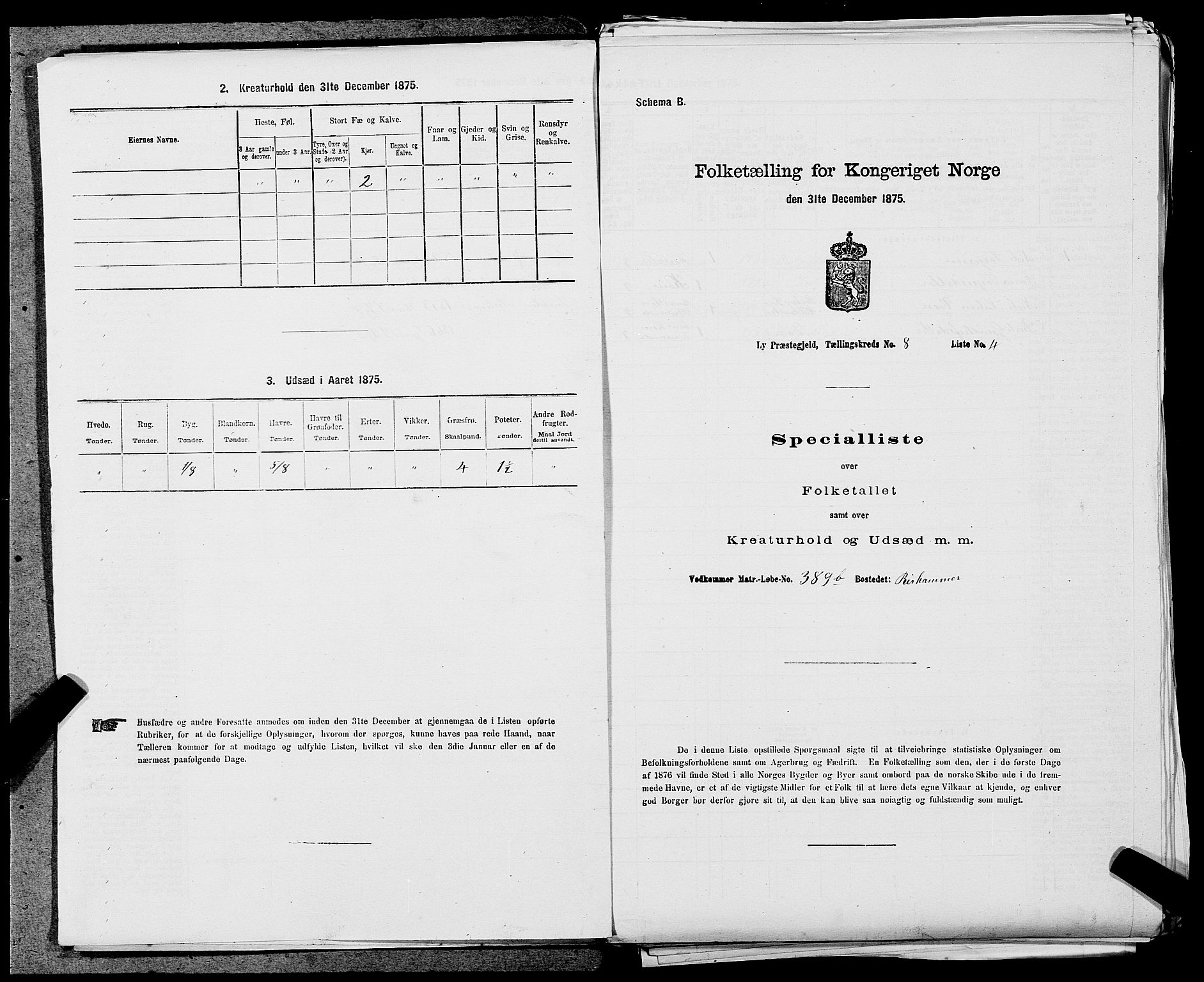 SAST, Folketelling 1875 for 1121P Lye prestegjeld, 1875, s. 930